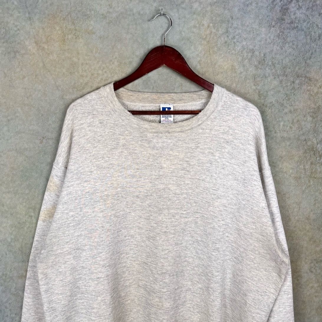 Russell Athletic × Vintage VTG Russell Athletic Crewneck Sweatshirt XXL Gray USA Made Size US XXL / EU 58 / 5 - 2 Thumbnail