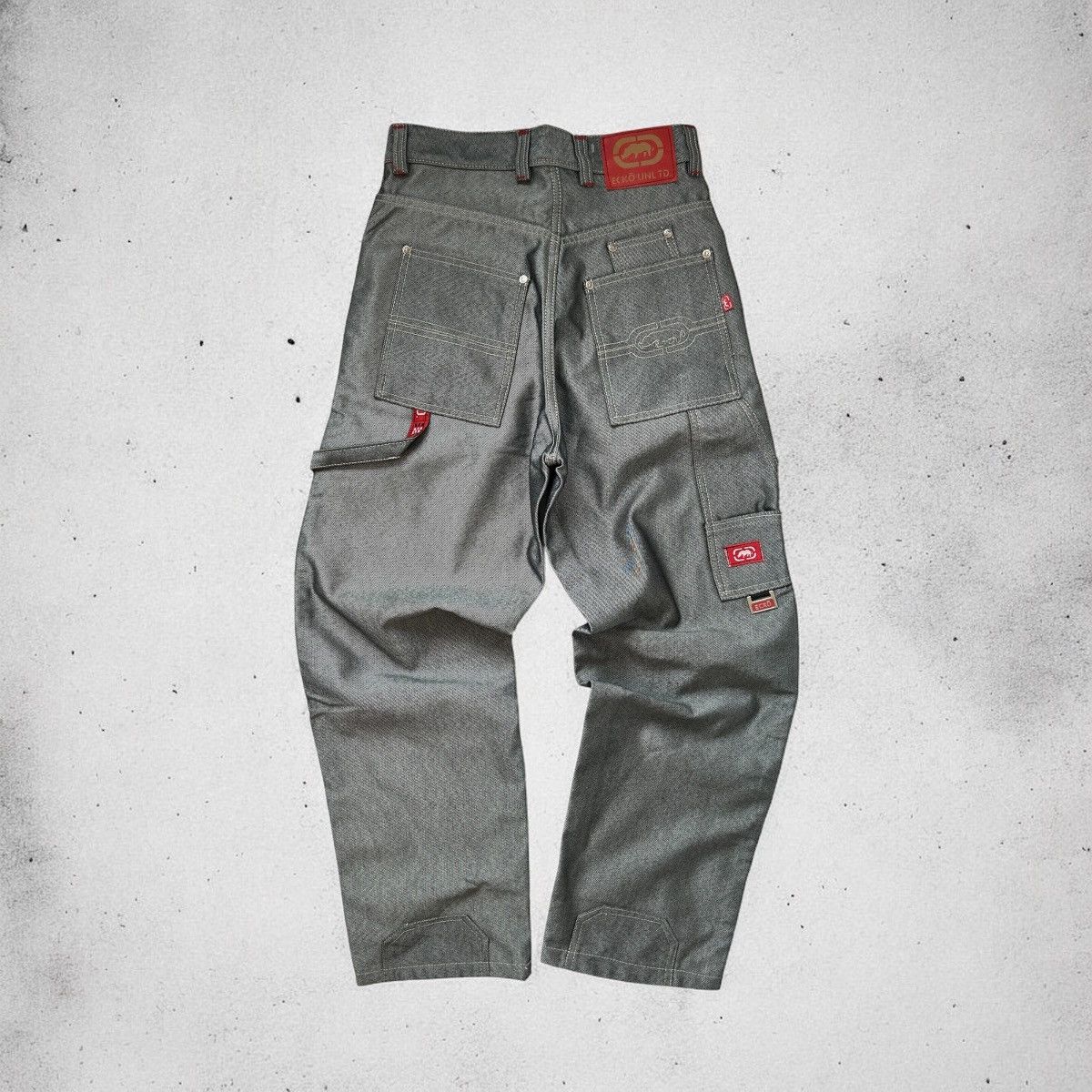 Ecko Unltd. Y2K ECKO untld. Baggy jeans skate silver Size US 30 / EU 46 - 1 Thumbnail