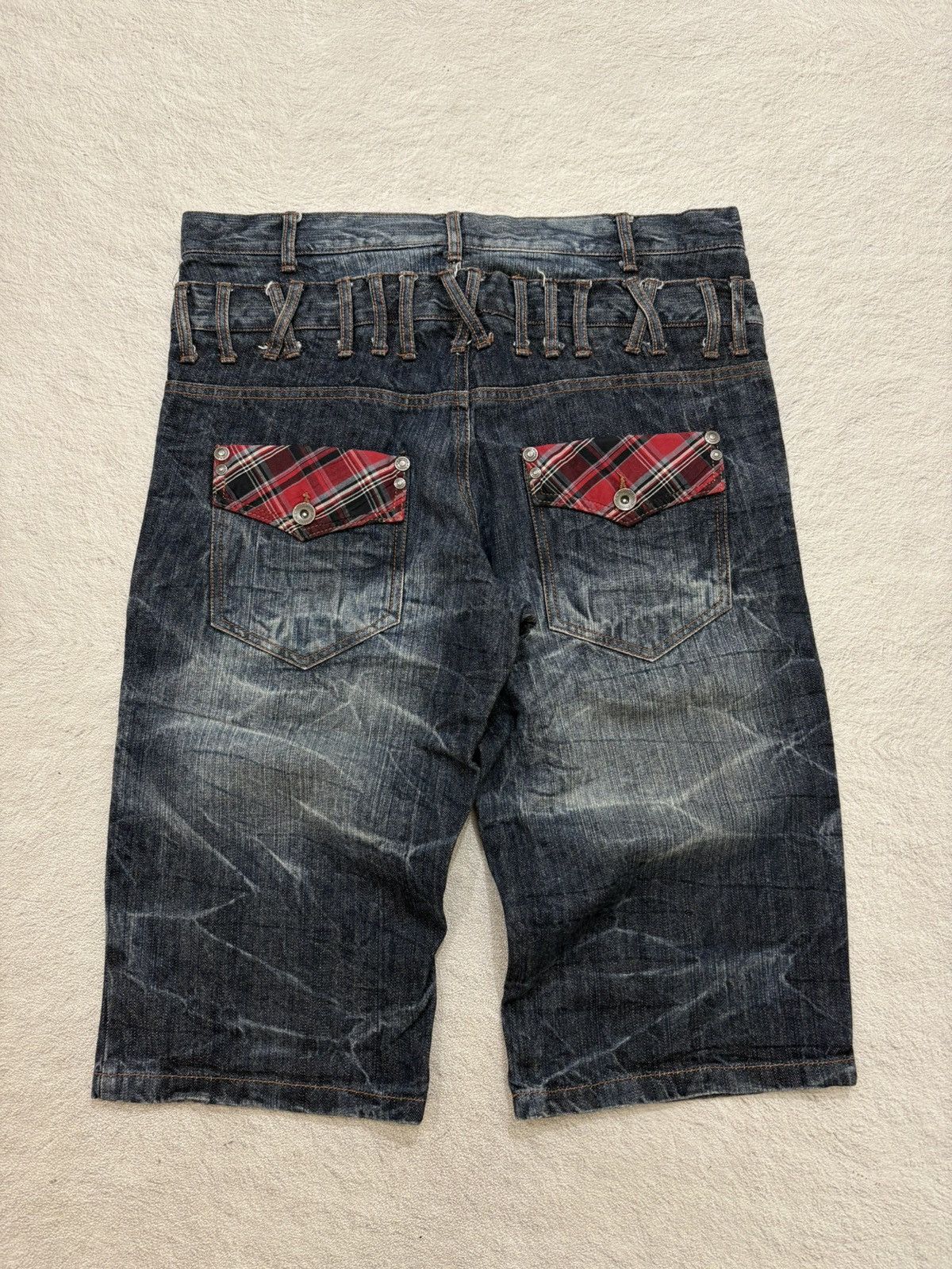 Hysteric Glamour 2000s Nylus japan double waist Jorts denim Y2k style Size US 34 / EU 50 - 4 Thumbnail