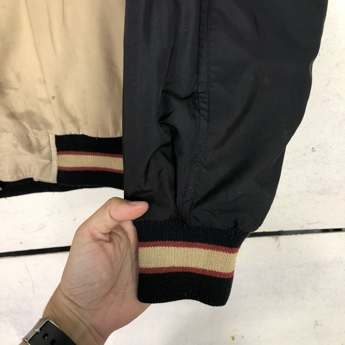 Japanese Brand 🔥VINTAGE BOMBER JACKET WIKE & LON BIG LOGO ISSEY MIYAKE Size US L / EU 52-54 / 3 - 17 Thumbnail