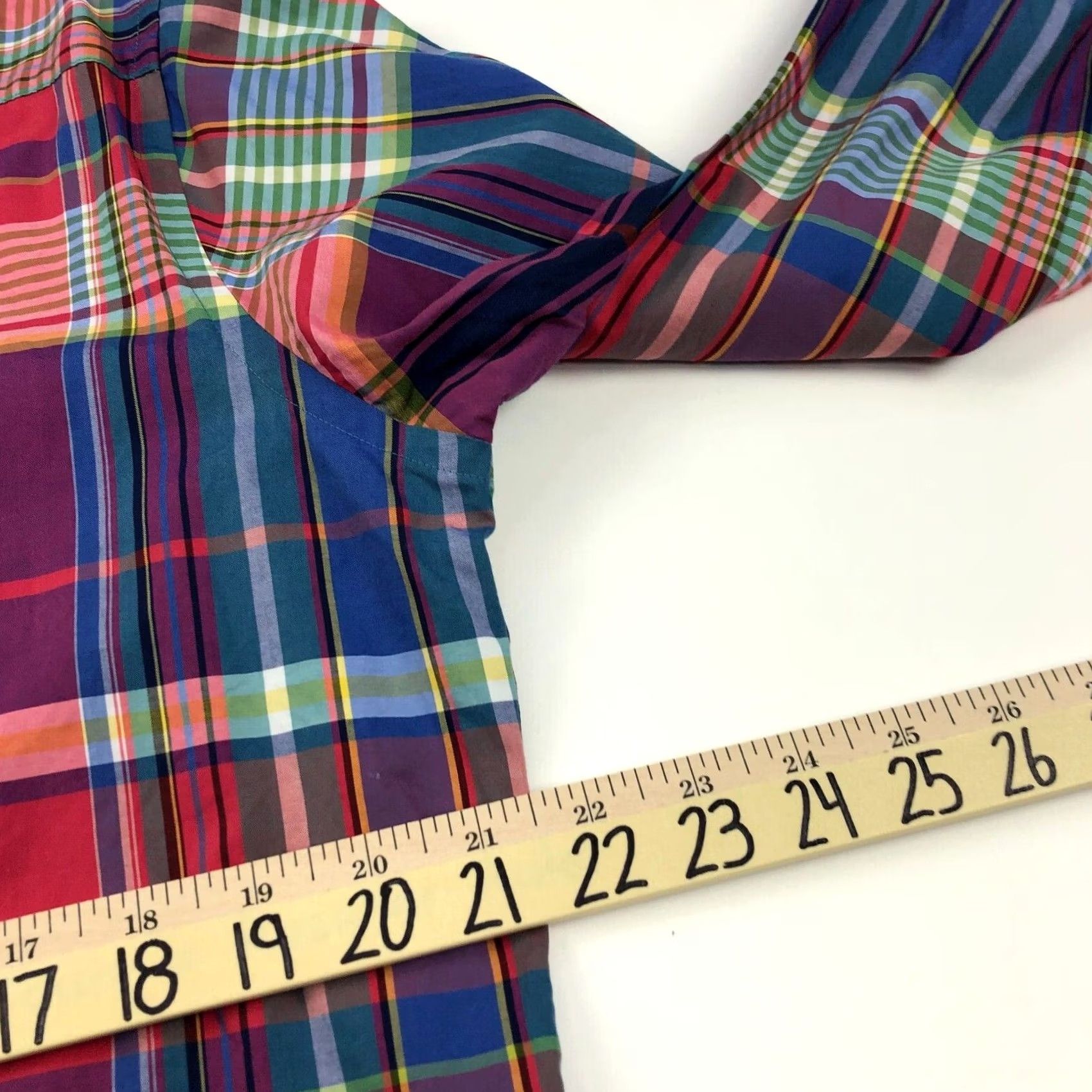 BUGATCHI Bugatchi Uomo Shirt Button-Up Plaid Cotton Classic Fit Long Sleeve Casual Collar 14/14.5 Mens Regular Size Multicolor Size US M / EU 48-50 / 2 - 6 Thumbnail