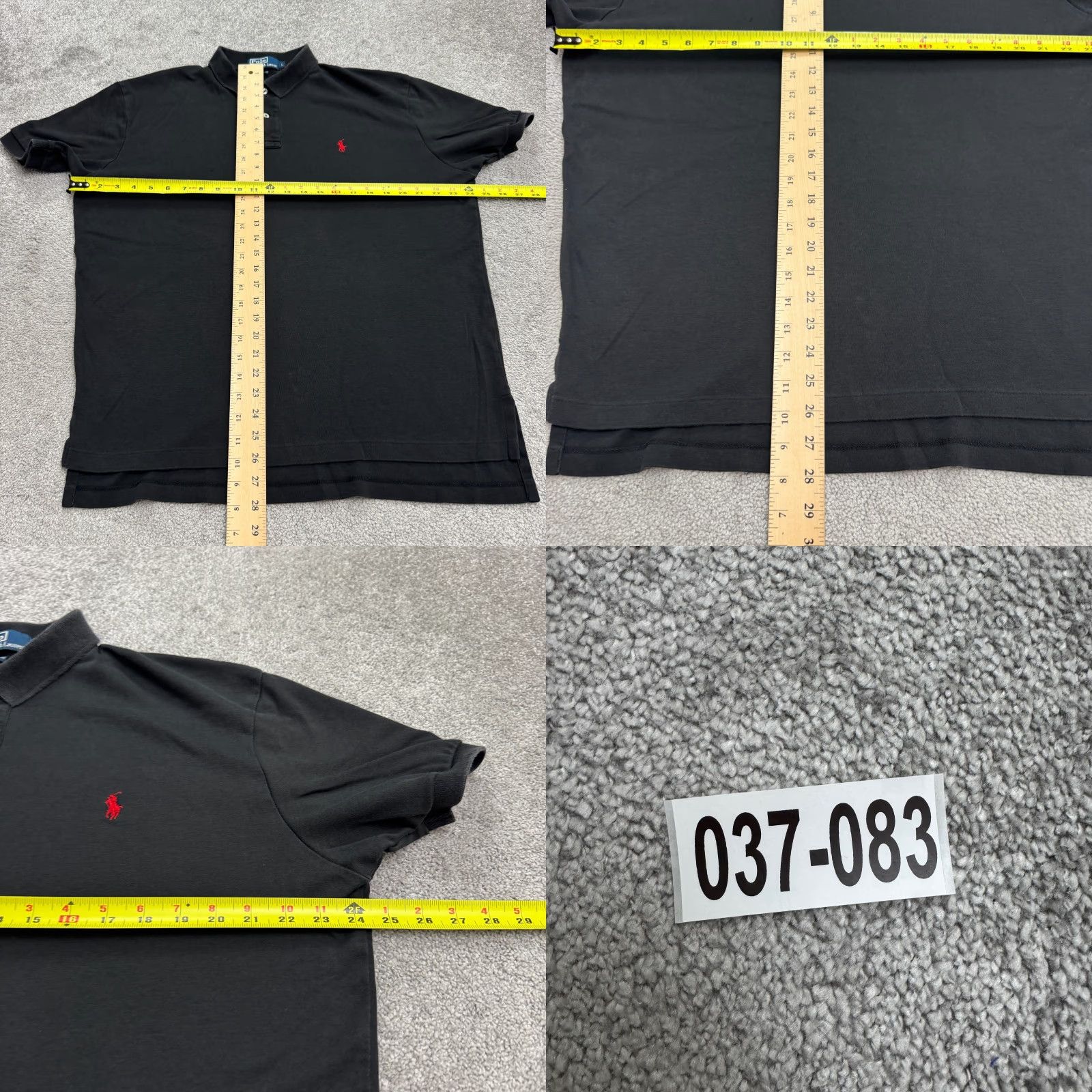 Polo Ralph Lauren VINTAGE Polo Ralph Lauren Polo Shirt Mens Large Black 100% Cotton Short Sleeve - Regular Fit, 48 Chest, 90s Classic Outdoor Sports Shirt Mens Size US L / EU 52-54 / 3 - 8 Thumbnail