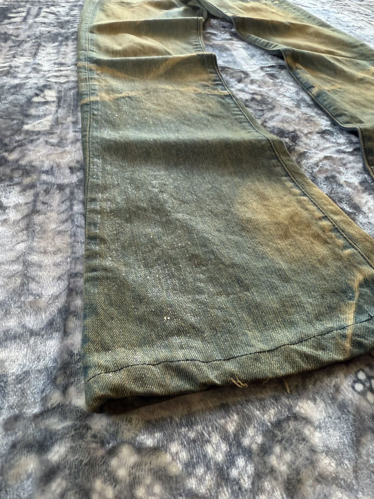 If Six Was Nine Flared Semantic Design Muddy Wash Claw Mark Jeans Size US 30 / EU 46 - 7 Thumbnail