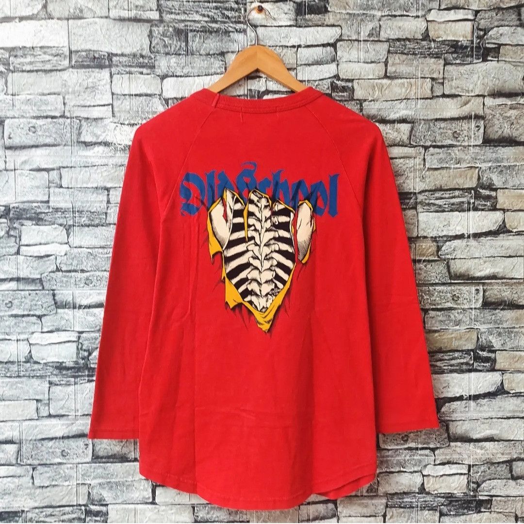 Hysteric Glamour Vtg 90's Hysteric Glamour Old Bones Fish Long Sleeve Shirt Size US M / EU 48-50 / 2 - 3 Thumbnail