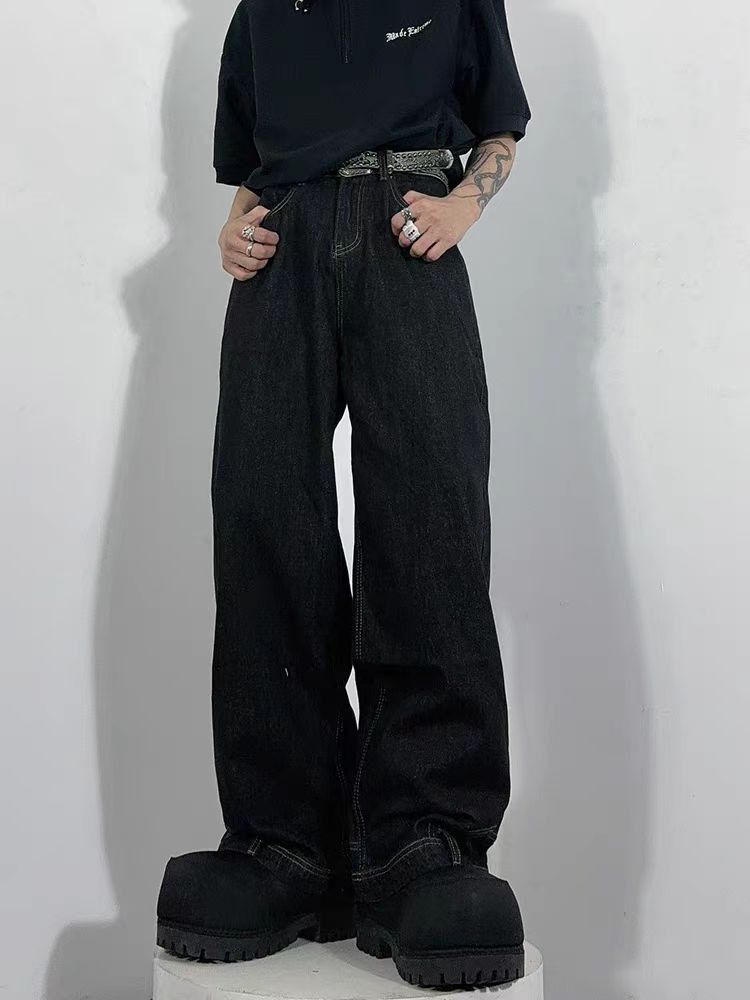 Japanese Brand Street hip-hop bootcut jeans with inverted pockets Size US 32 / EU 48 - 3 Thumbnail