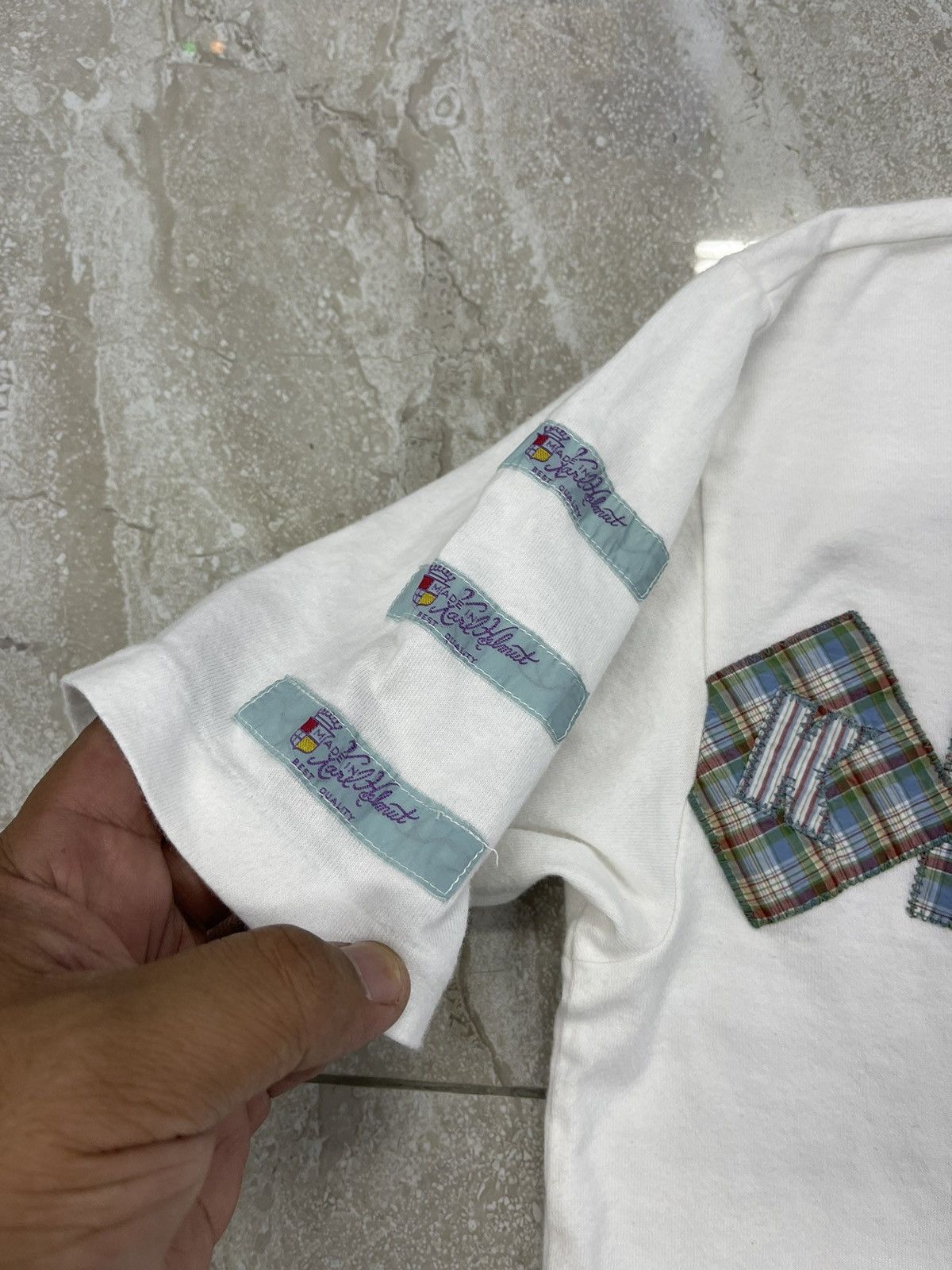 Japanese Brand × Karl Helmut VINTAGE KARL HELMUT PATCHWORK VERY RARE Size US L / EU 52-54 / 3 - 3 Thumbnail