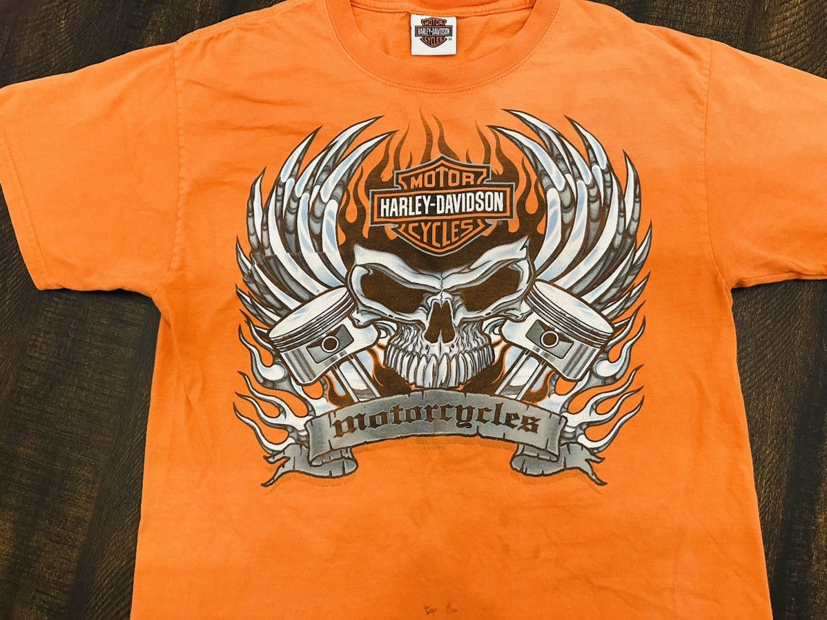 Harley Davidson Harley Davidson Shirt Mens Medium Orange Short Sleeve Size US M / EU 48-50 / 2 - 2 Thumbnail