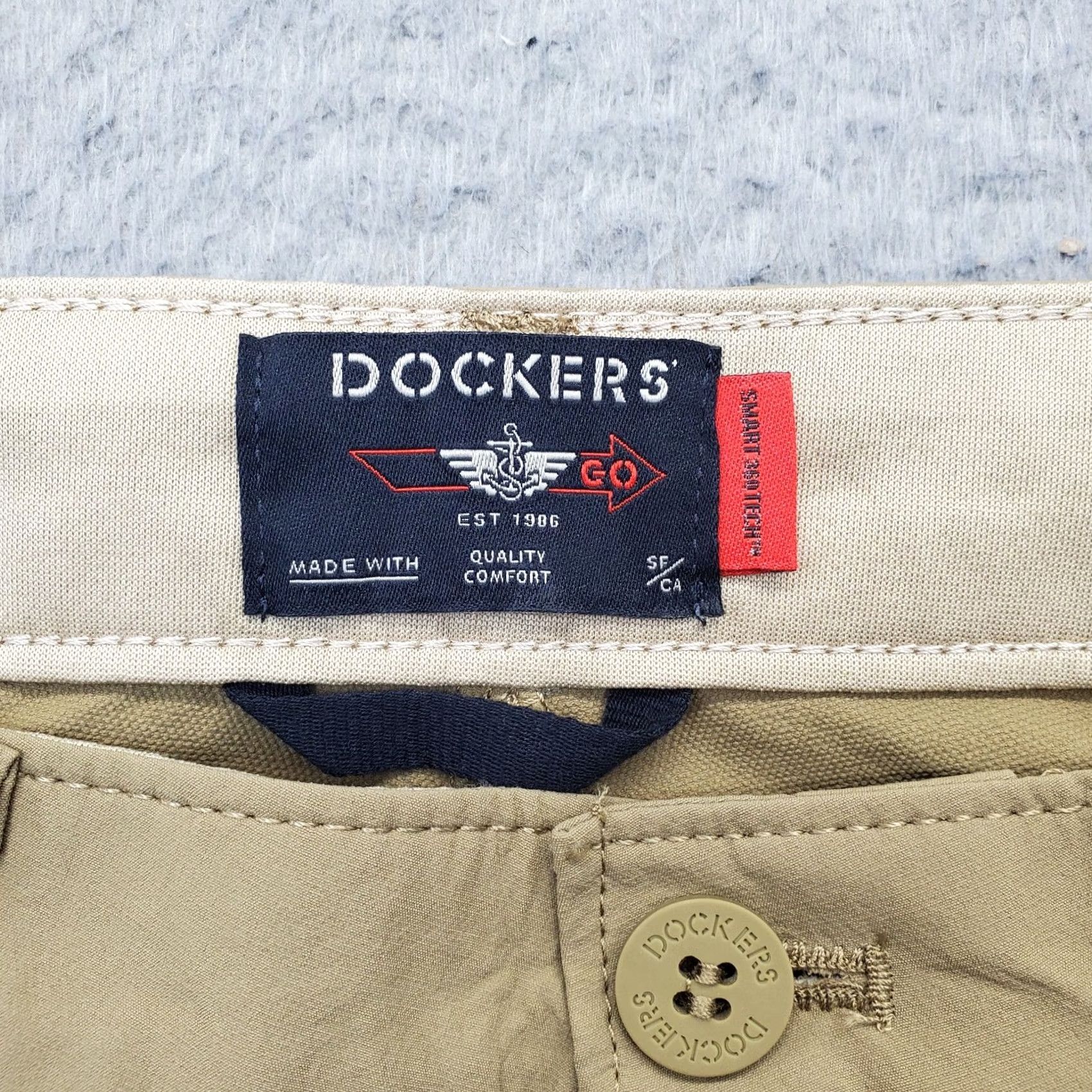 Dockers DOCKERS Men's Pants 34x34 Tan Straight Fit Casual Outdoor Hiking Pockets Button Closure Size US 34 / EU 50 - 7 Thumbnail