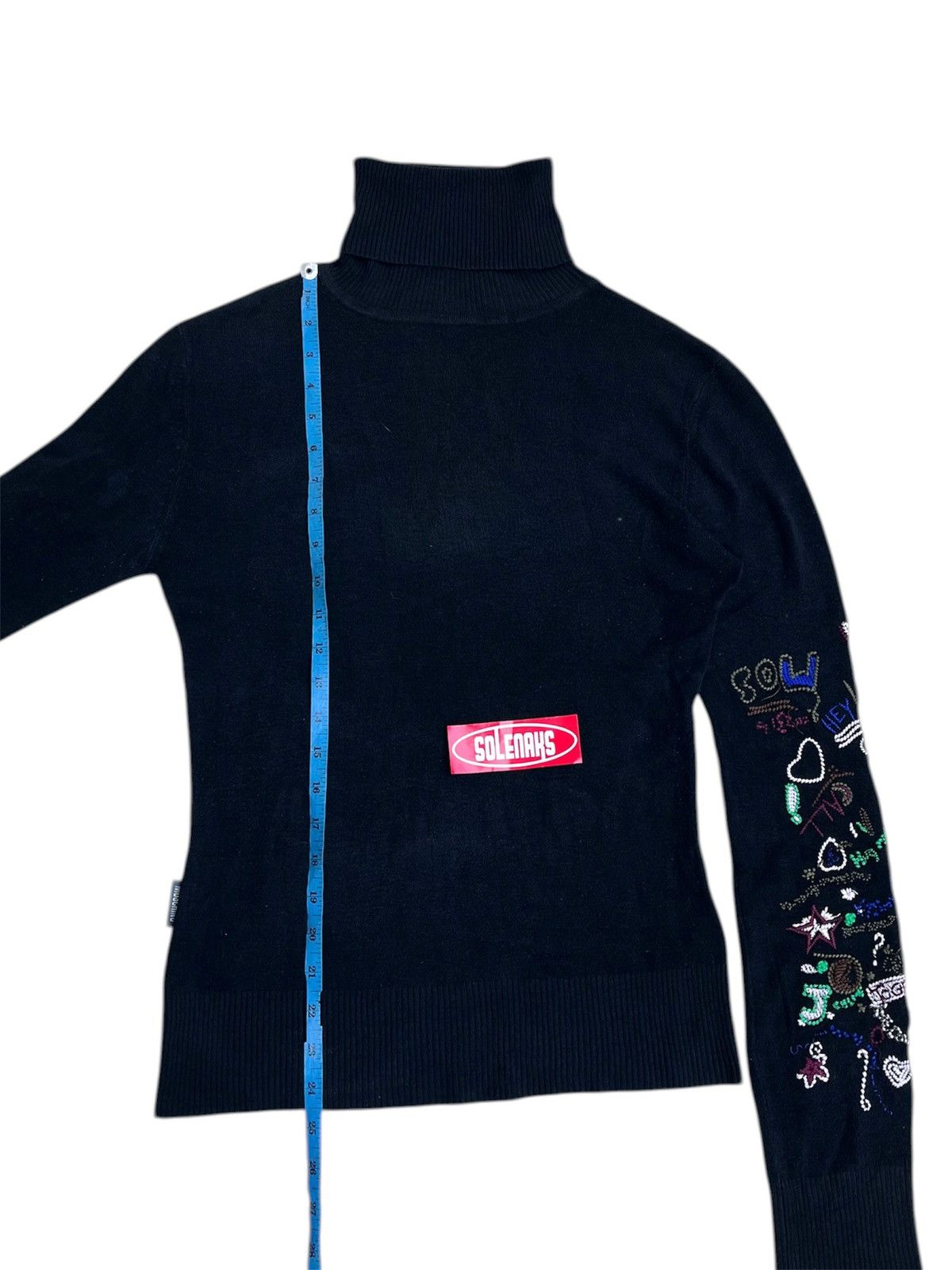 Moschino Vintage moschino embroidered turtleneck sweater Size XS / US 0-2 / IT 36-38 - 8 Thumbnail