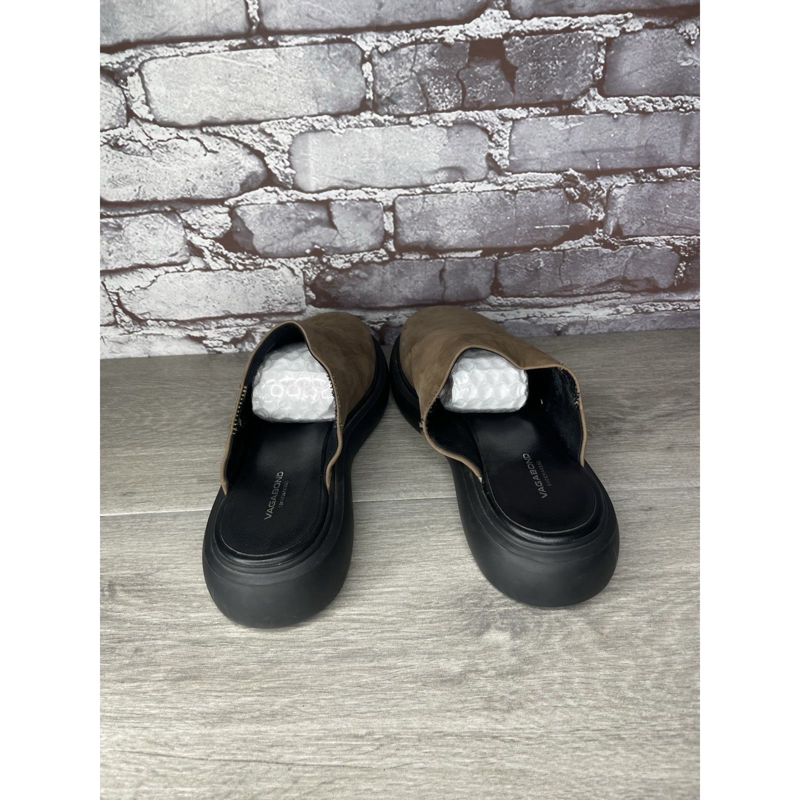 Vagabond Vagabond Blenda Brown Nubuck Leather Slide Platform Sandals Size US 7.5 / IT 37.5 - 5 Thumbnail