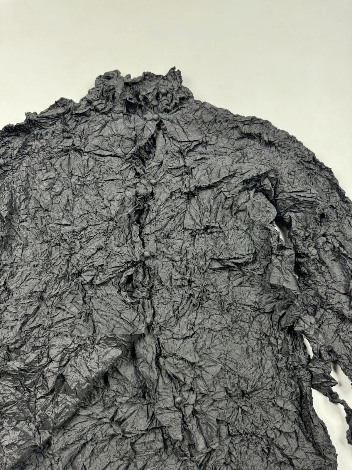 Issey Miyake Issey Miyake Permanente Vintage 80s Pleated Shirt size 2 Size M / US 6-8 / IT 42-44 - 2 Thumbnail