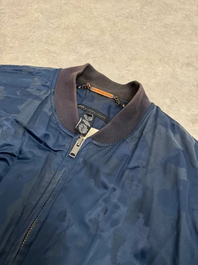 Marc Jacobs Marc Jacobs Navy Camo Cozy Bomber Jacket Size US L / EU 52-54 / 3 - 5 Thumbnail