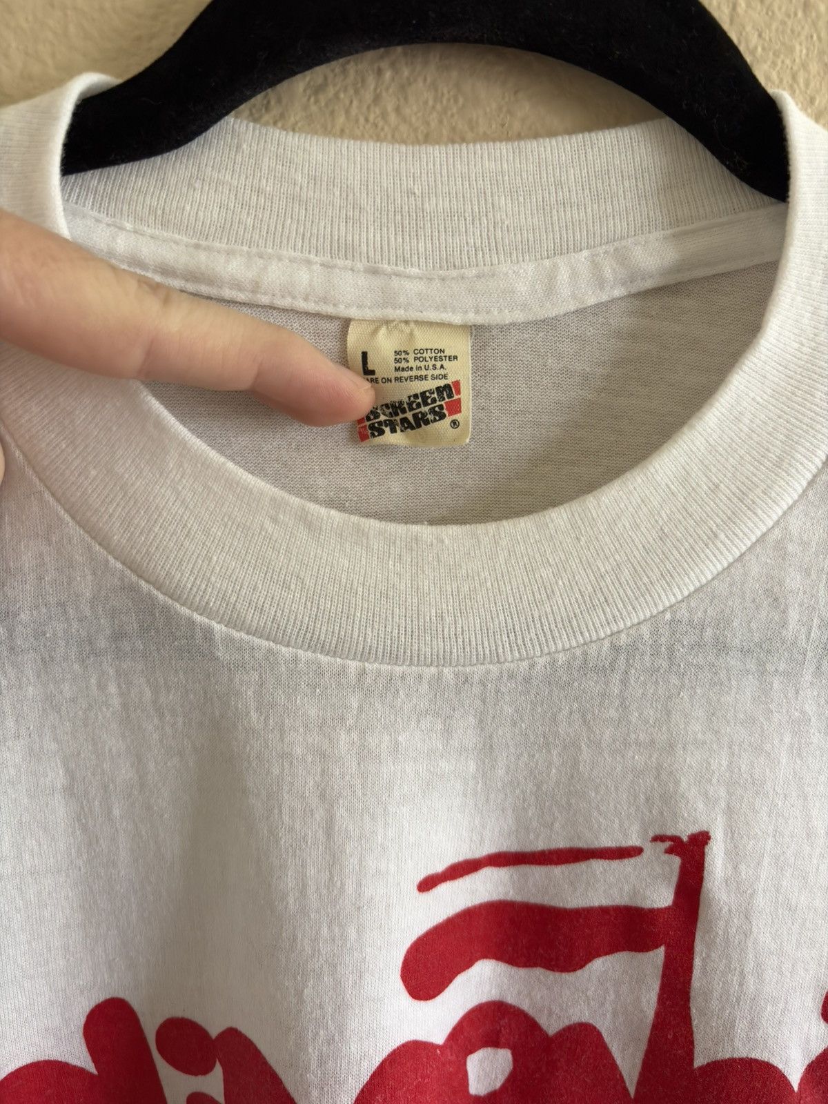Vintage True Vintage 80s Solidarity Poland Anti USSR Protest Tee L Size US L / EU 52-54 / 3 - 5 Thumbnail