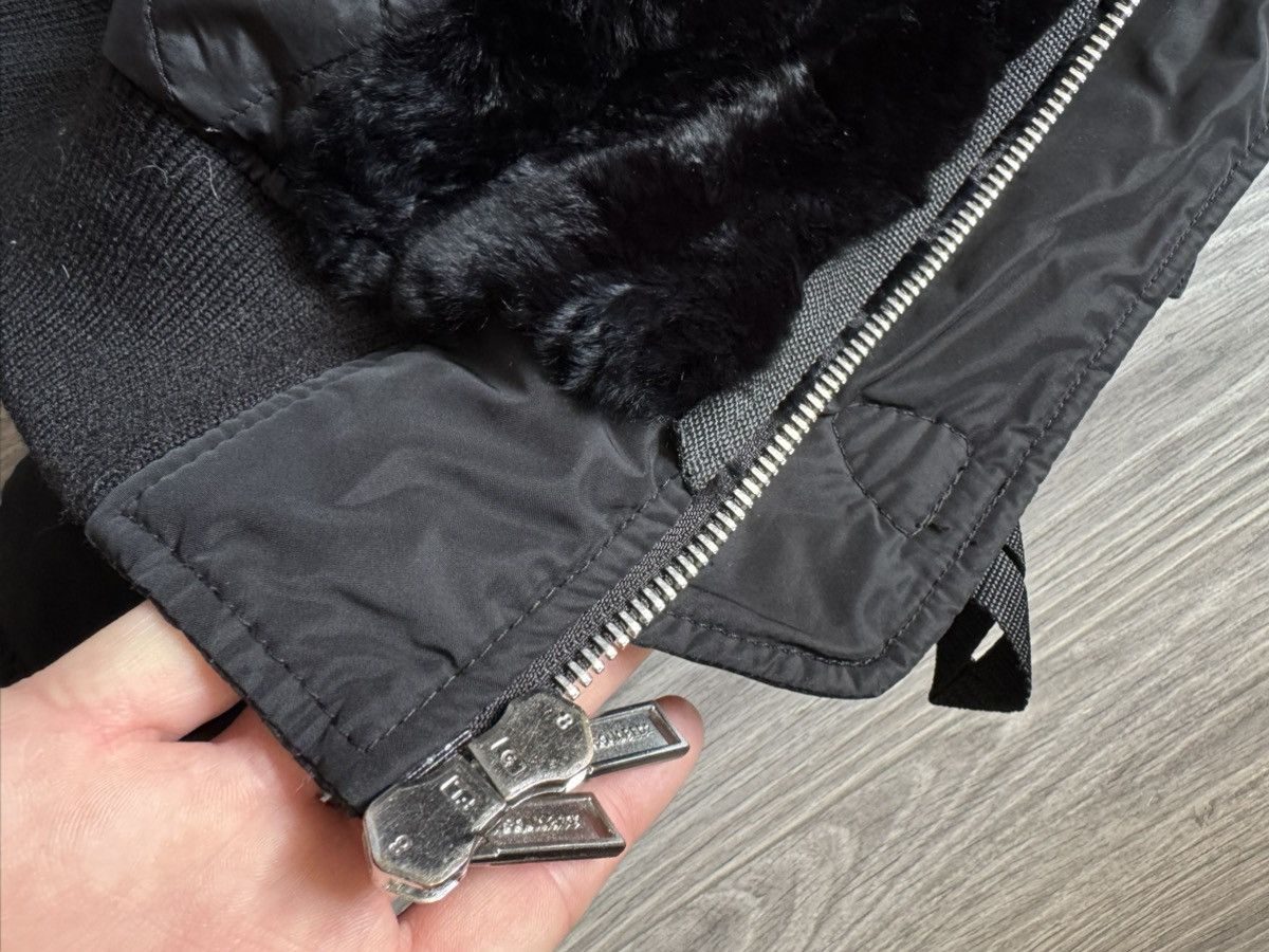Dsquared2 Dsquared2 Coyote Fur Bomber Jacket Black 42 Luxury RRP $2400 Size US XS / EU 42 / 0 - 14 Thumbnail
