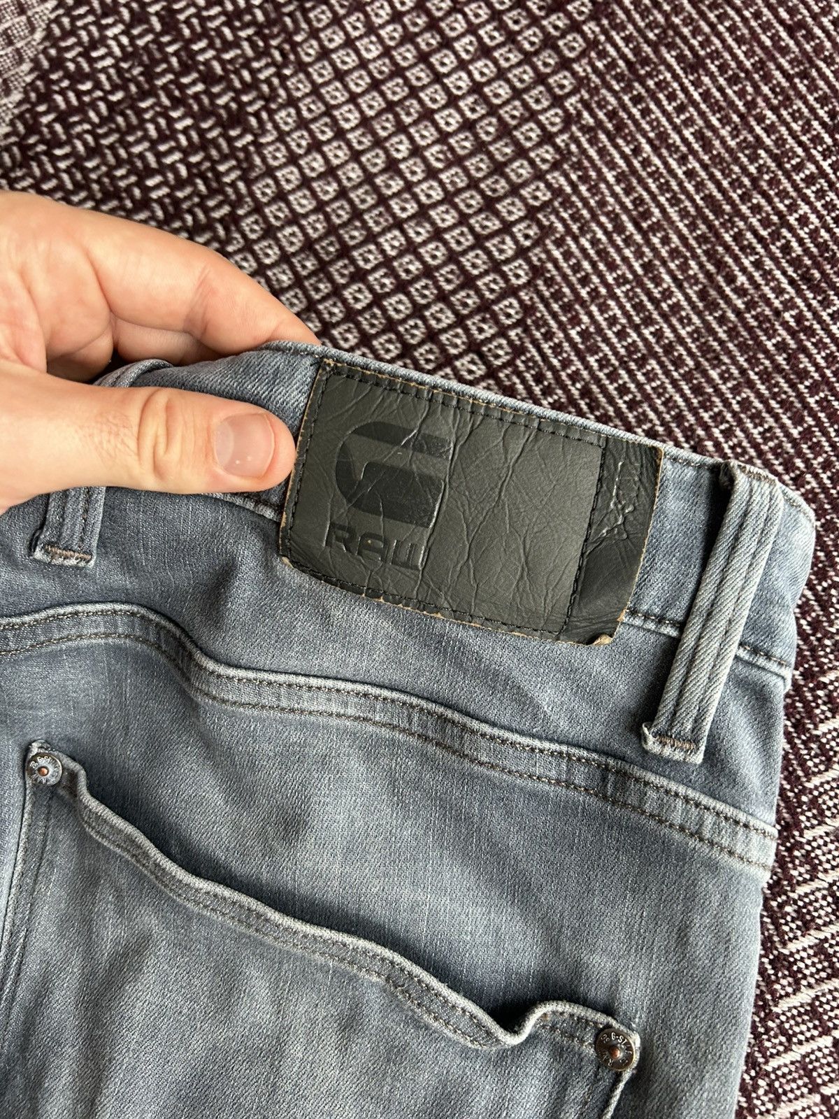 G-Star G-Star Raw Reverd Skinny Denim Jeans Mens Faded Thrashed W32 Size US 32 / EU 48 - 7 Thumbnail