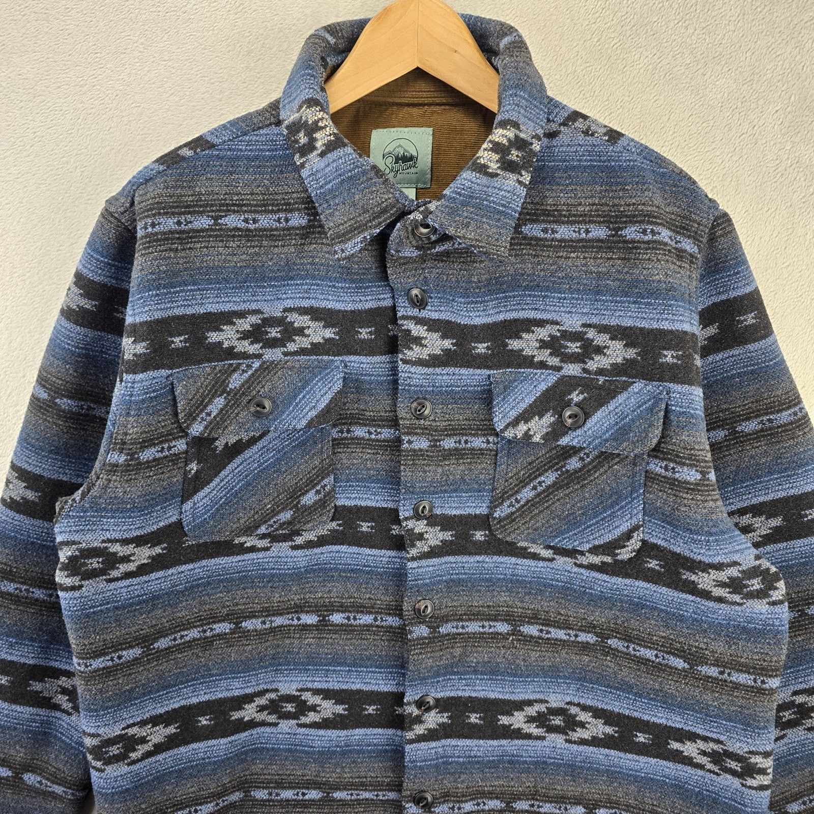 Other Skyhawk Blanket Shacket XL Aztec Wool Flannel Jacket Western Size US XL / EU 56 / 4 - 3 Thumbnail