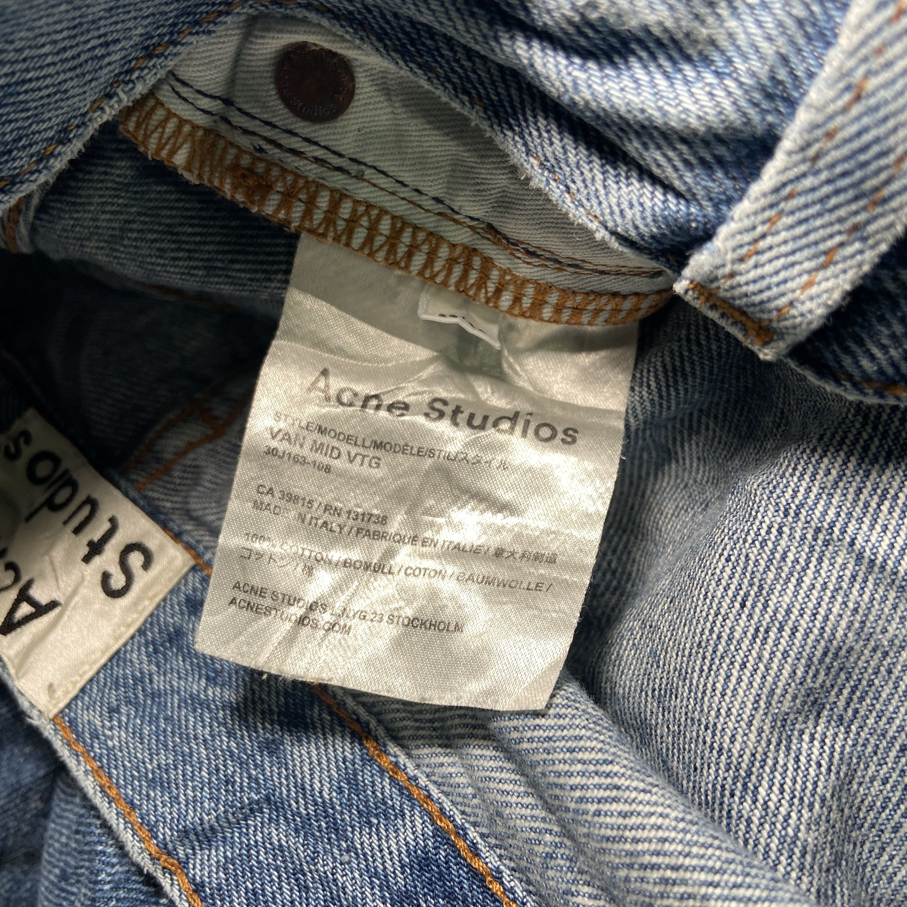 Acne Studios Acne Studio VAN MID VTG Size US 29 - 2 Thumbnail