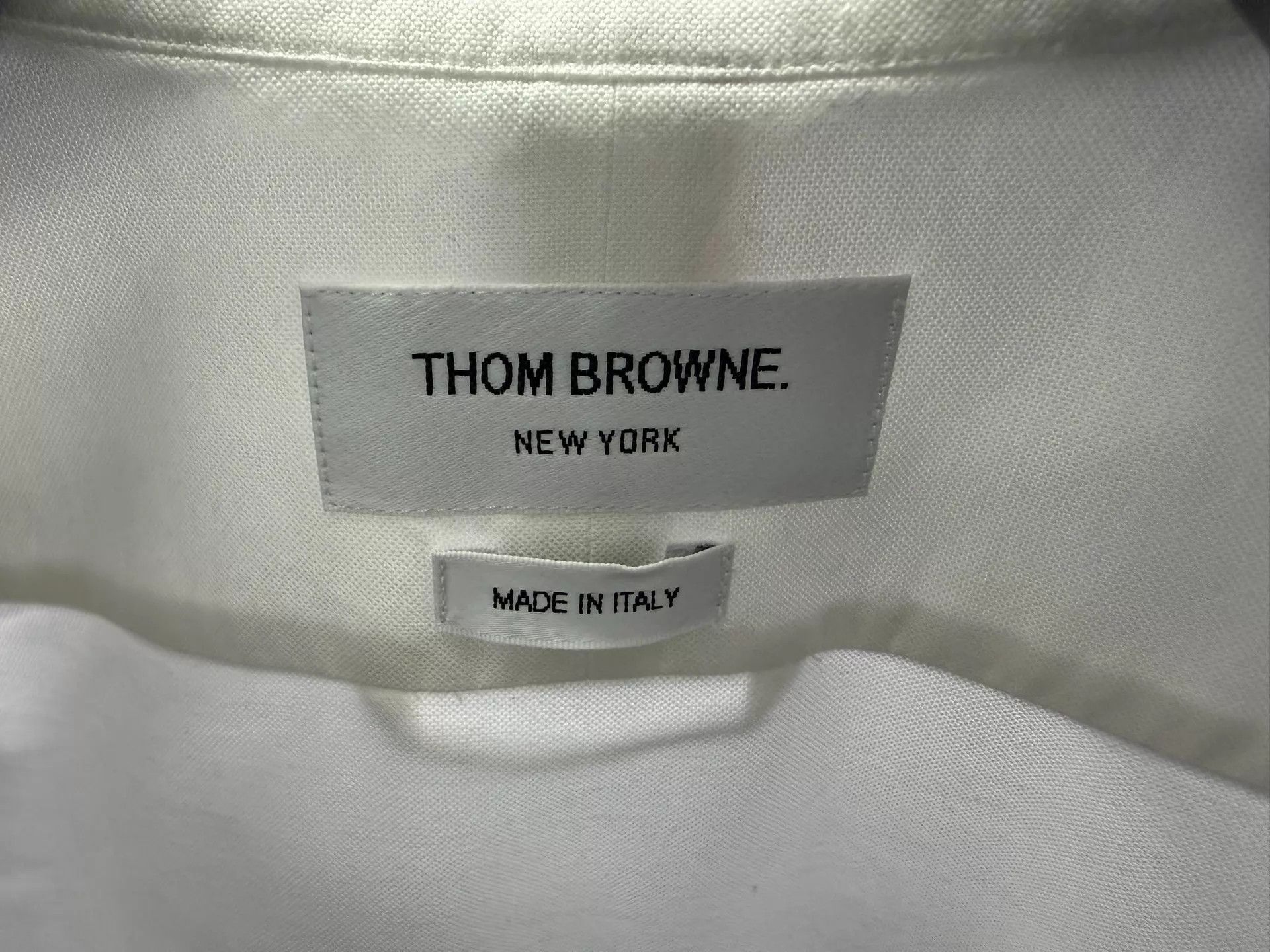 Thom Browne Thom Browne Men's Short Sleeve Oxford Shirt White 5 Size US XXL / EU 58 / 5 - 3 Thumbnail