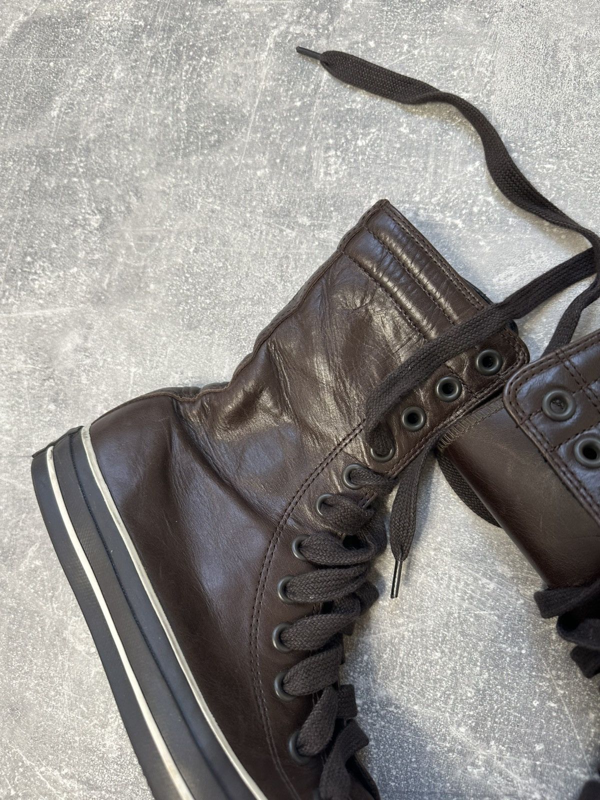 Converse Boxer high boots Converse moto biker leather shoes core Size US 6.5 / IT 36.5 - 8 Thumbnail