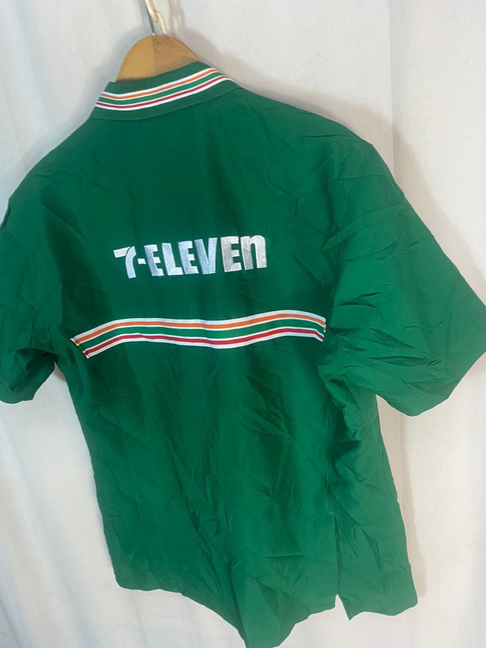 Japanese Brand Vintage 7-eleven spellout uniform zipper shirt Size US L / EU 52-54 / 3 - 13 Thumbnail