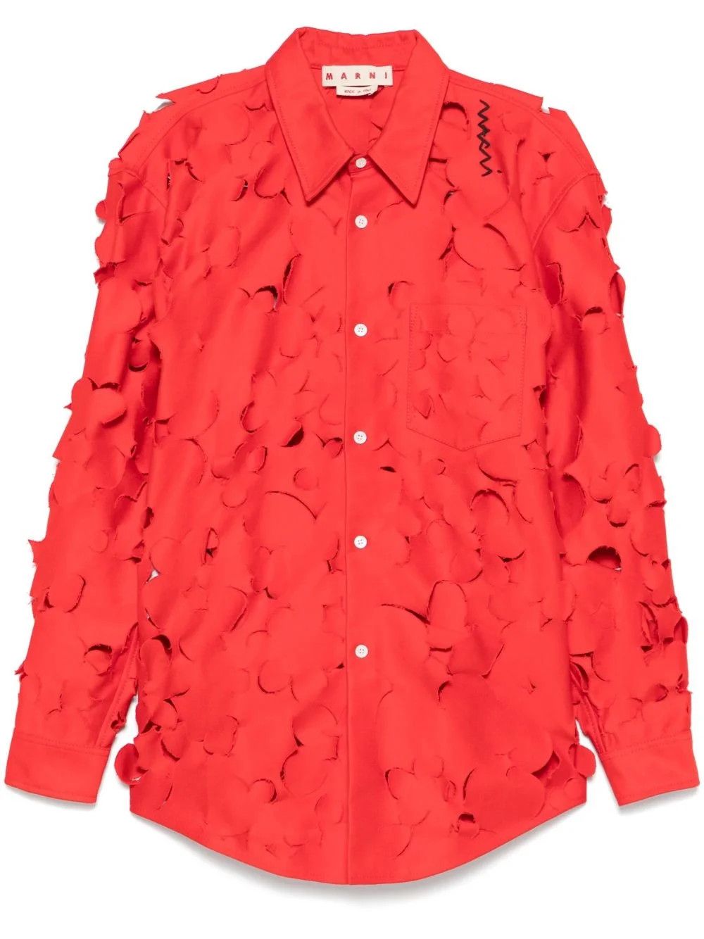 Marni o1w1db10526 Button Ups in Red Size US S / EU 44-46 / 1 - 1 Thumbnail