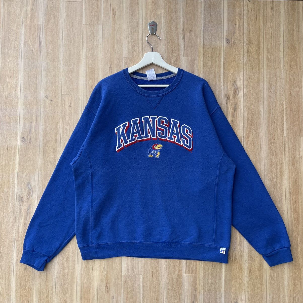 Vintage Vintage NCAA The University Of Kansas Jayhawks Pullover Size US XL / EU 56 / 4 - 1 Thumbnail