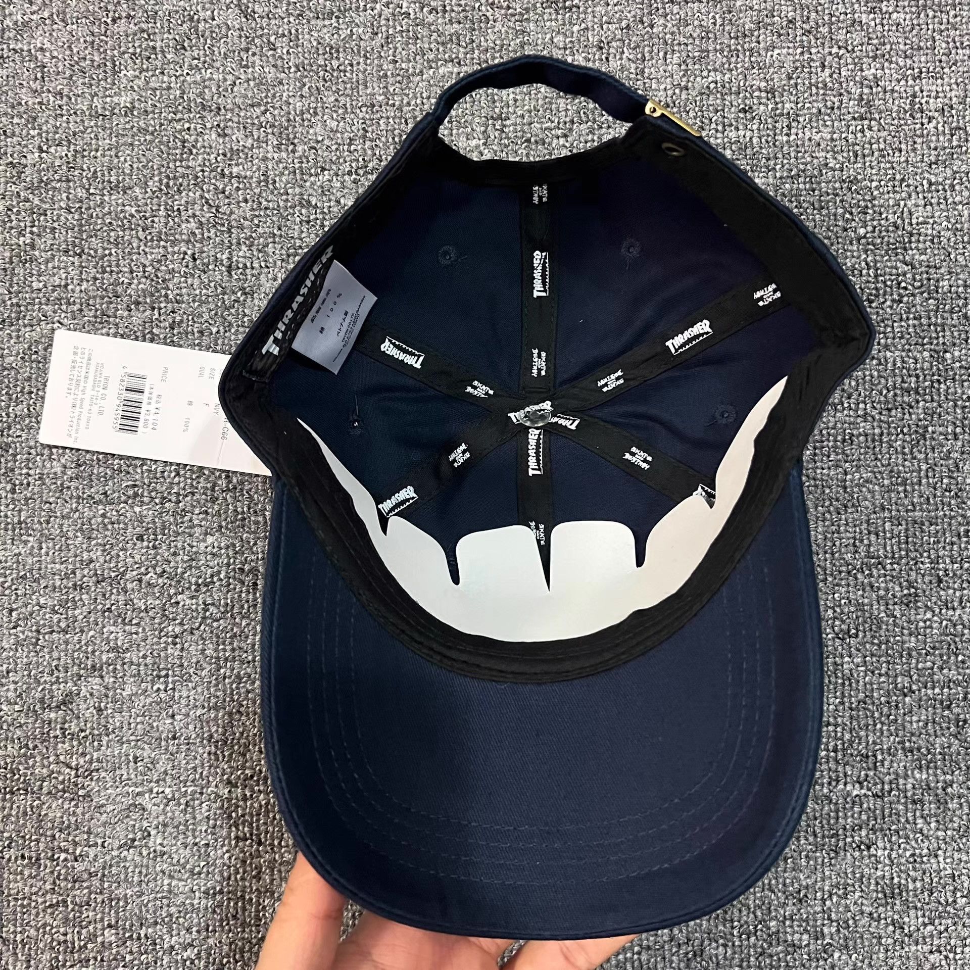 Thrasher Thrasher embroidered flame logo curved brim baseball cap Q7 Size ONE SIZE - 8 Thumbnail