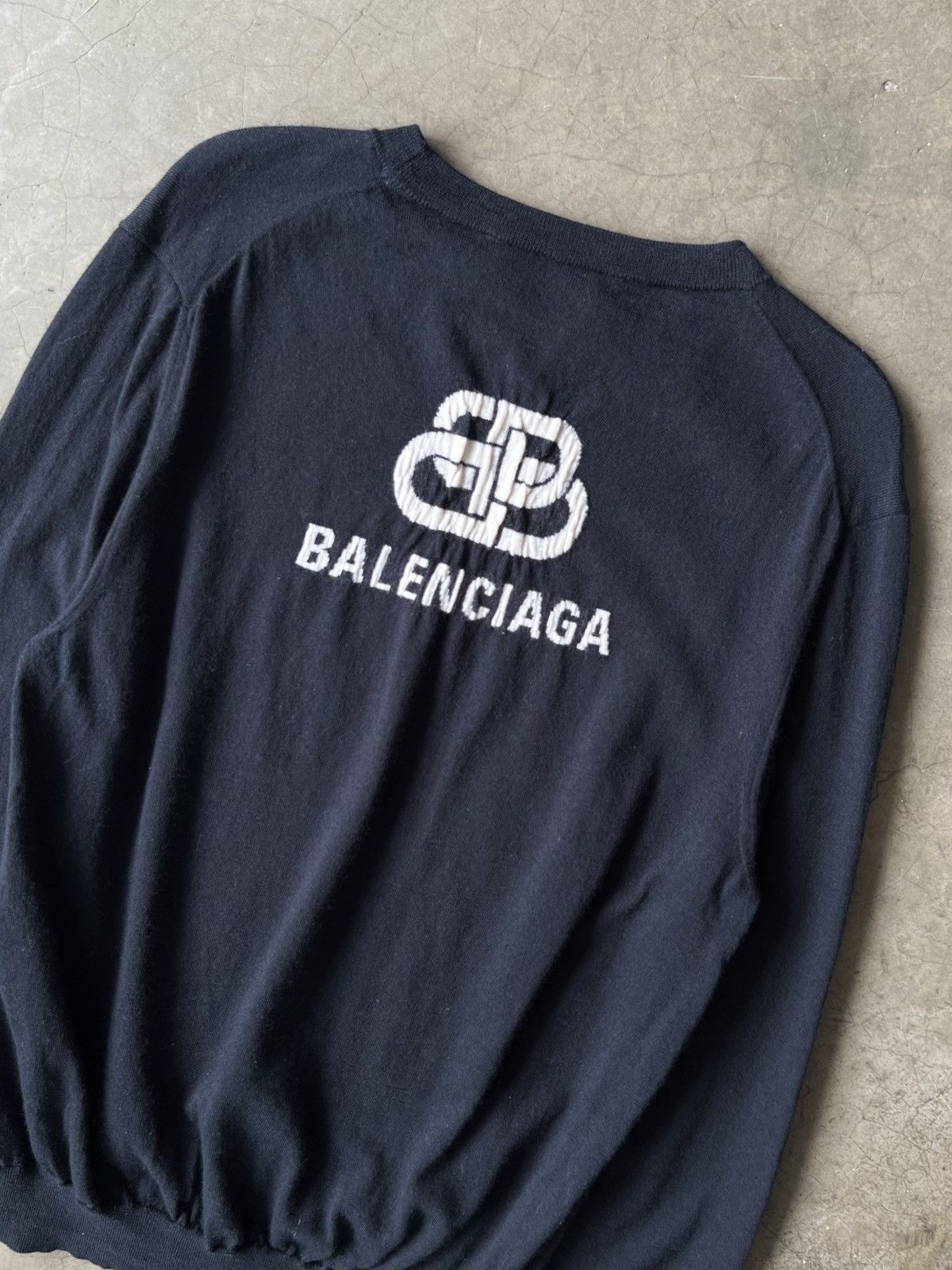 Balenciaga Balenciaga - Interlocking Logo Wool Pullover Sweater Size US S / EU 44-46 / 1 - 2 Thumbnail