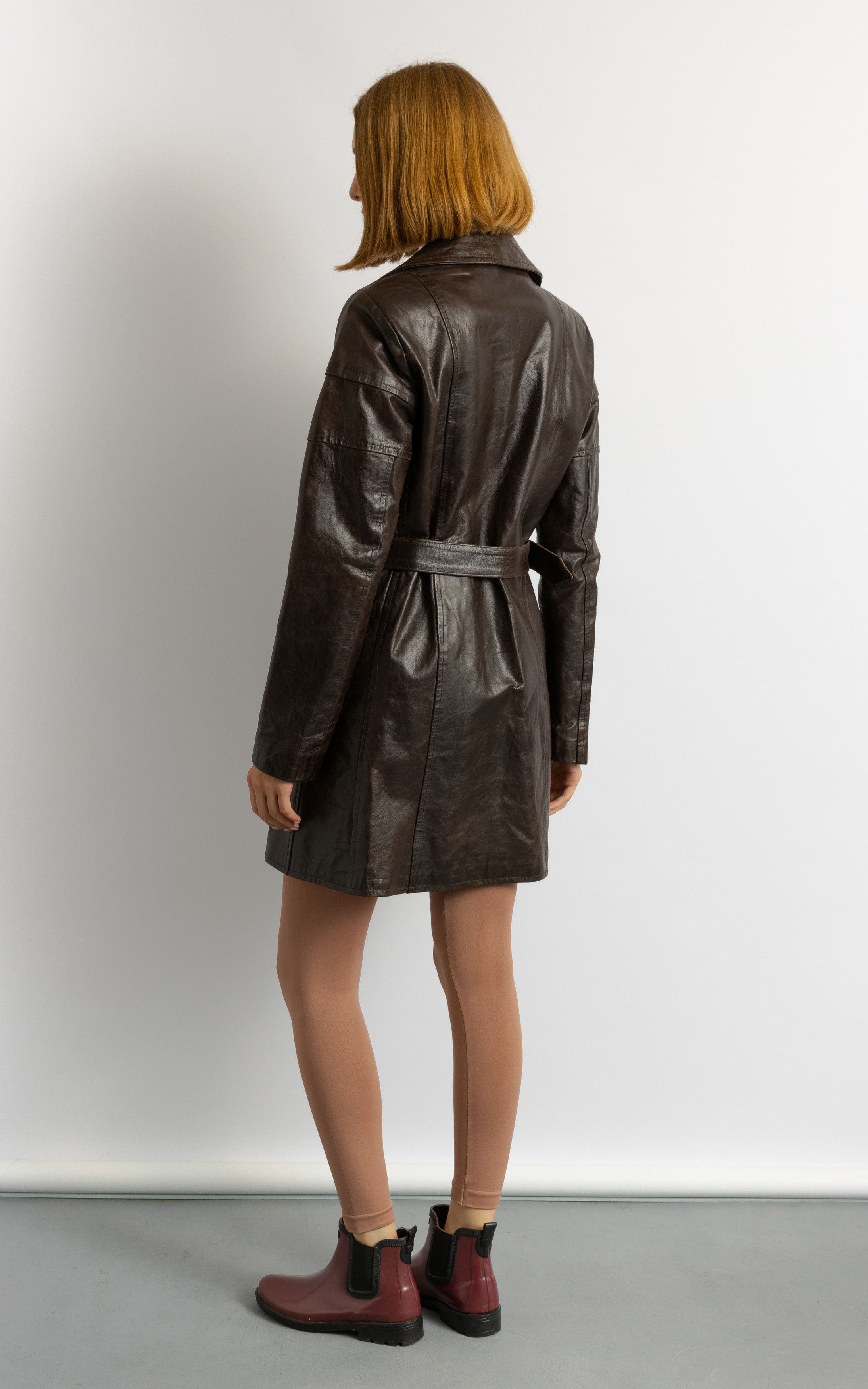 Vintage Leather Blazer Biker Outwear Autumn Coat 8711 Size L / US 10 / IT 46 - 5 Thumbnail