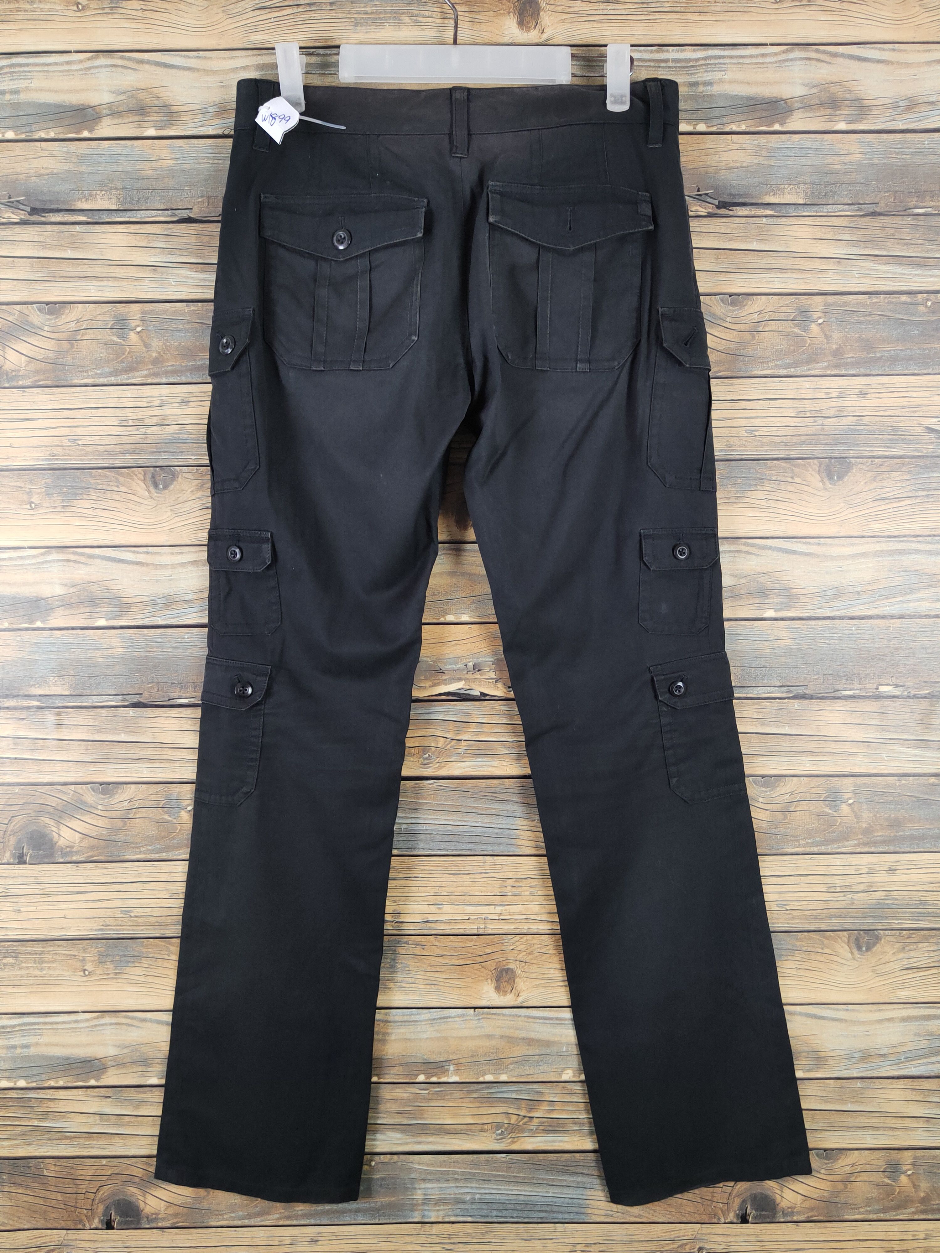 Japanese Brand Japanese Brand Black Multipocket Tactical Cargo Pants #W1899 Size US 31 - 7 Thumbnail