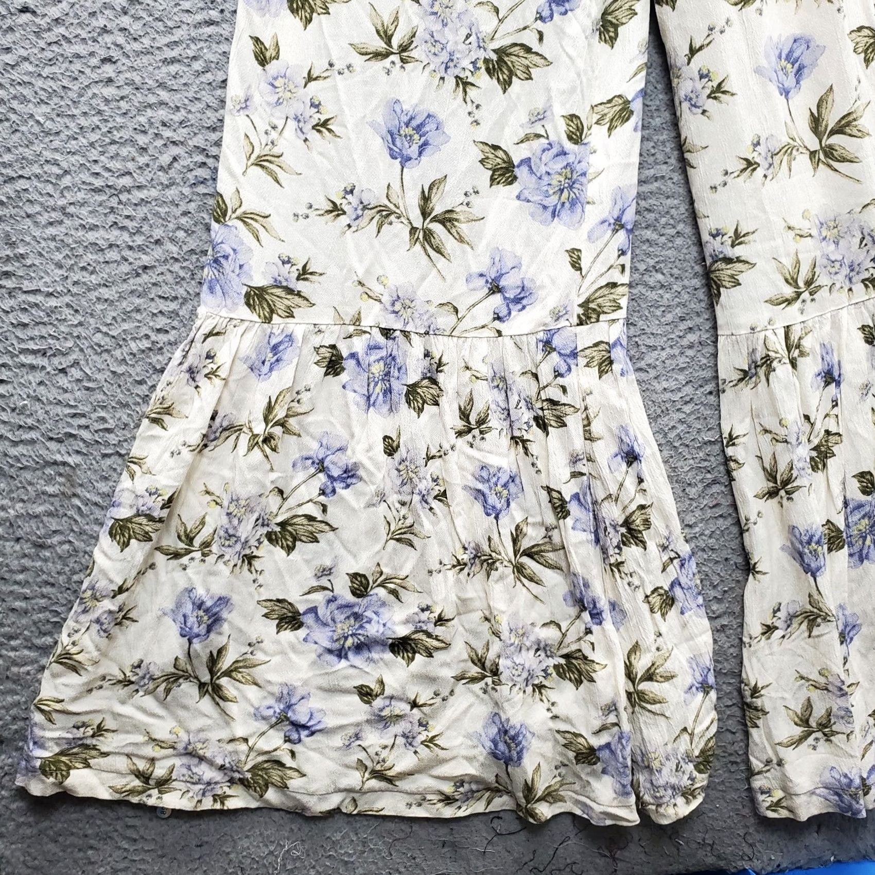 American Eagle Outfitters American Eagle Outfitters Jumpsuit Women 2XS Multicolor Floral Cinch Waist Wide Strap Sleeveless Casual Size 24" / US 00 / IT 34 - 3 Thumbnail