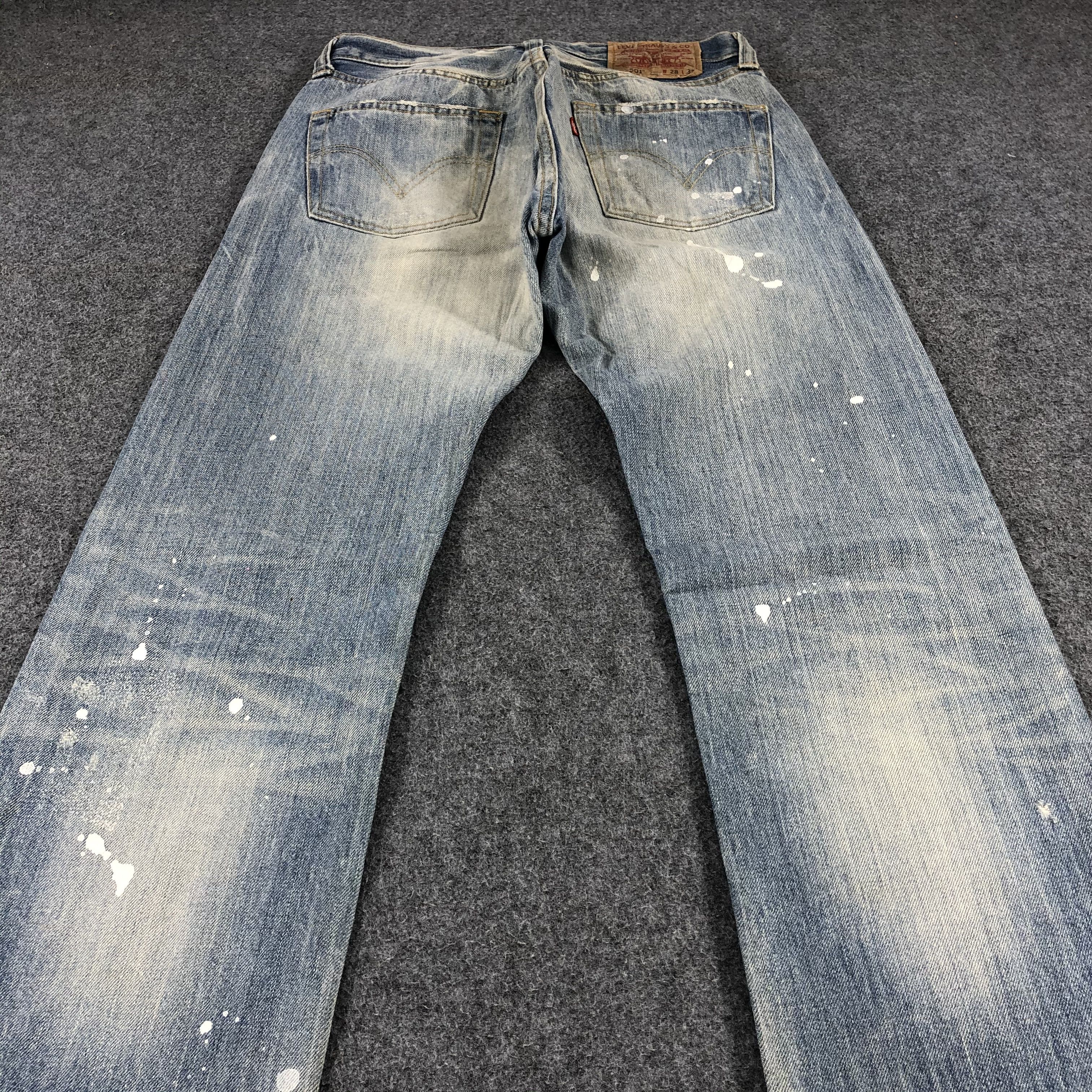 Levi's × Vintage Vintage Distress Light Wash Levis 501 Jeans-JM1008 Size US 28 / EU 44 - 4 Thumbnail