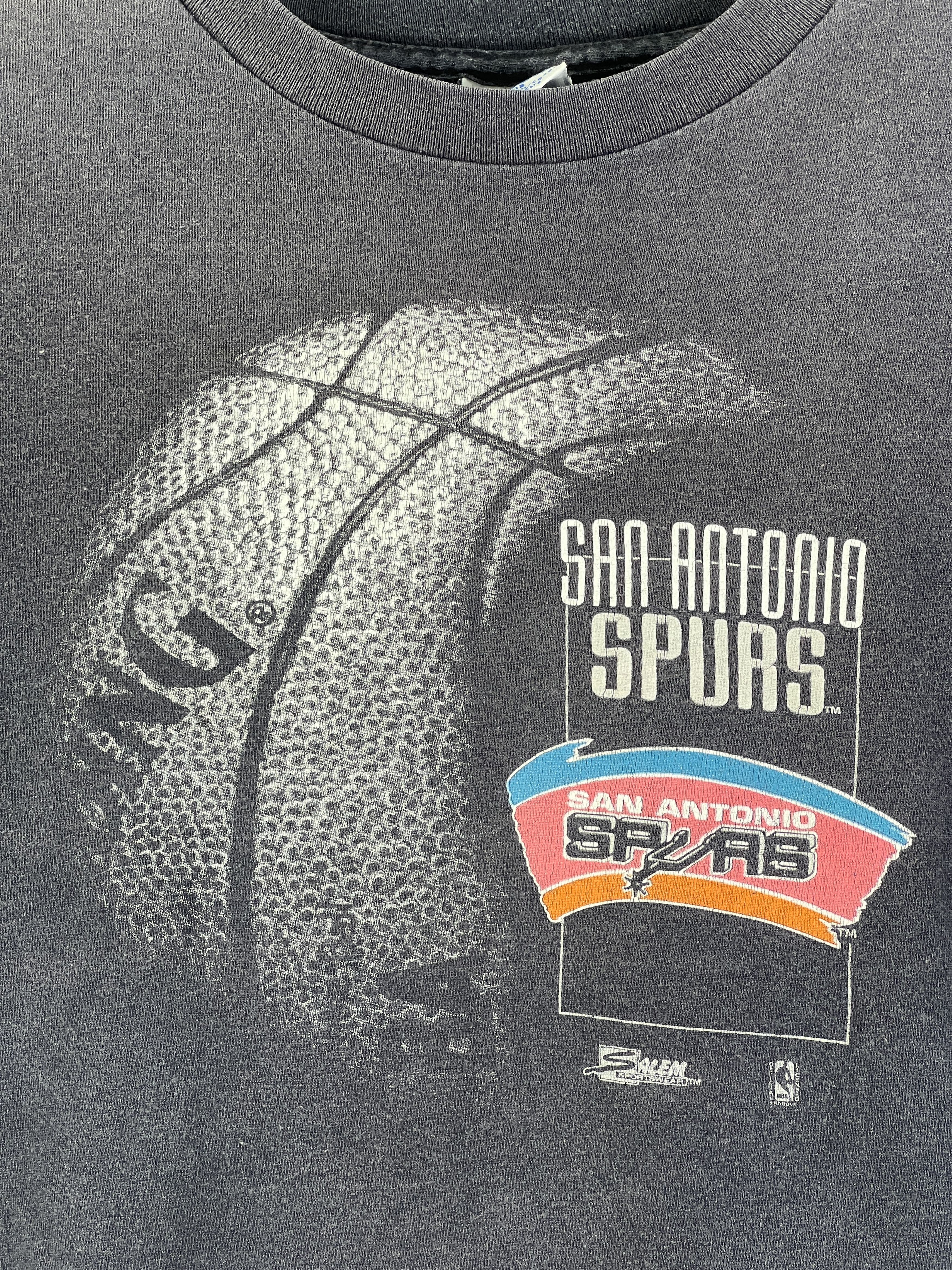 Salem Sportswear No.4910 Vintage 90s Salem NBA San Antonio Spurs (Youth) Size US XXS / EU 40 - 2 Thumbnail
