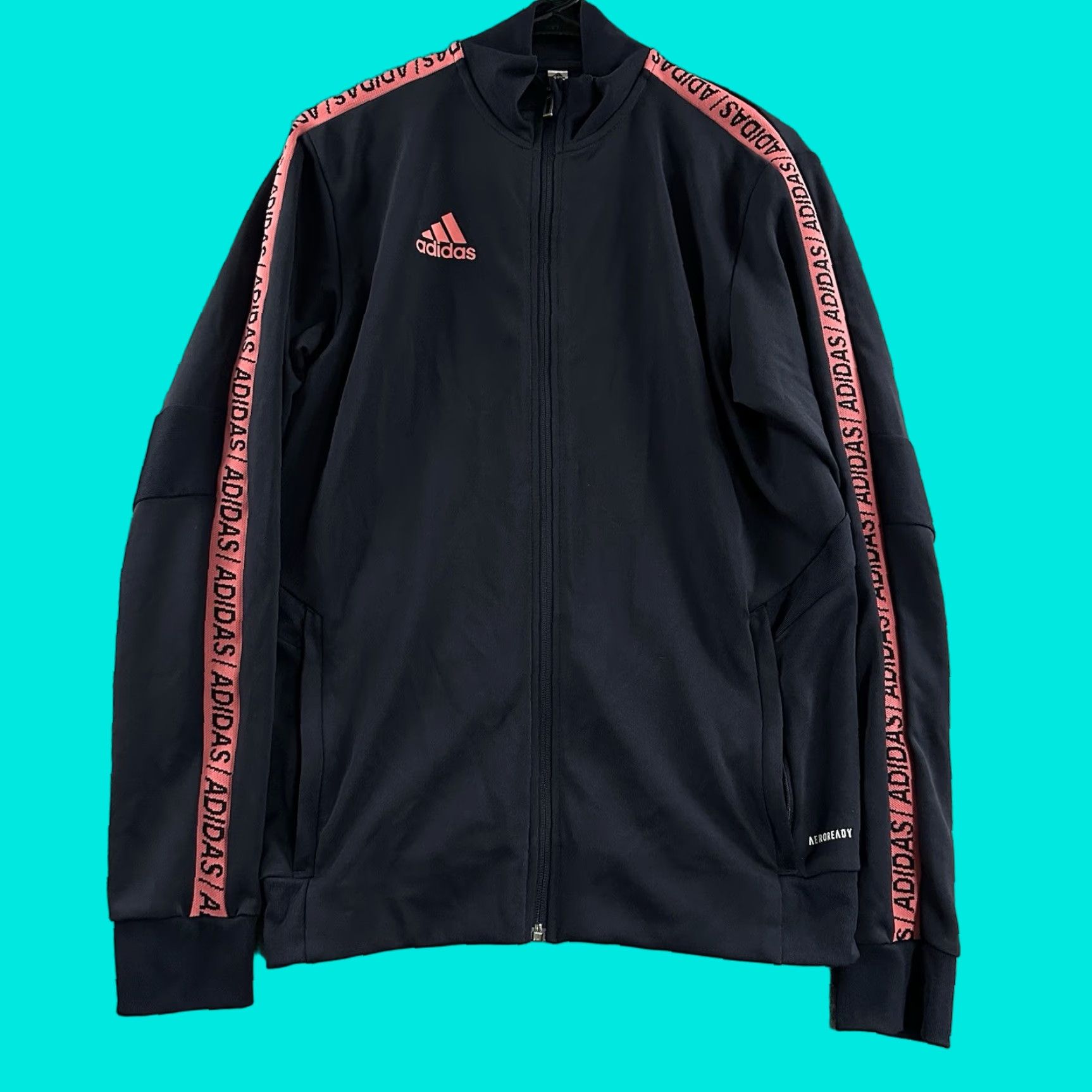 Adidas Adidas Jacket Track Jacket 100% Polyester Mens S Black Pink Tiro 19 Zip Size US S / EU 44-46 / 1 - 1 Thumbnail