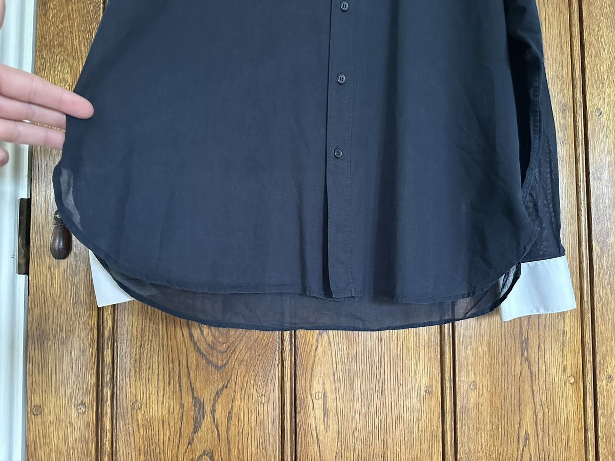 Saint Laurent Paris SS13 Saint Laurent semi sheer dinner Henley grandad shirt 42 Size US L / EU 52-54 / 3 - 18 Thumbnail