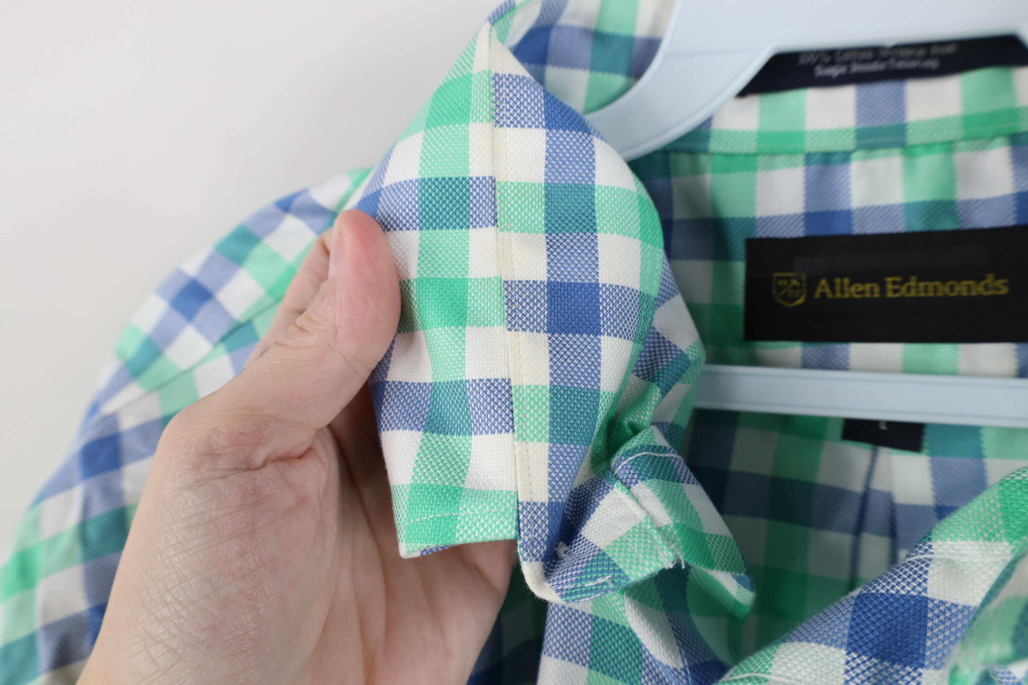 Allen Edmonds Allen Edmonds Free Single Needle Tailored Button Down Shirt Size US L / EU 52-54 / 3 - 9 Thumbnail
