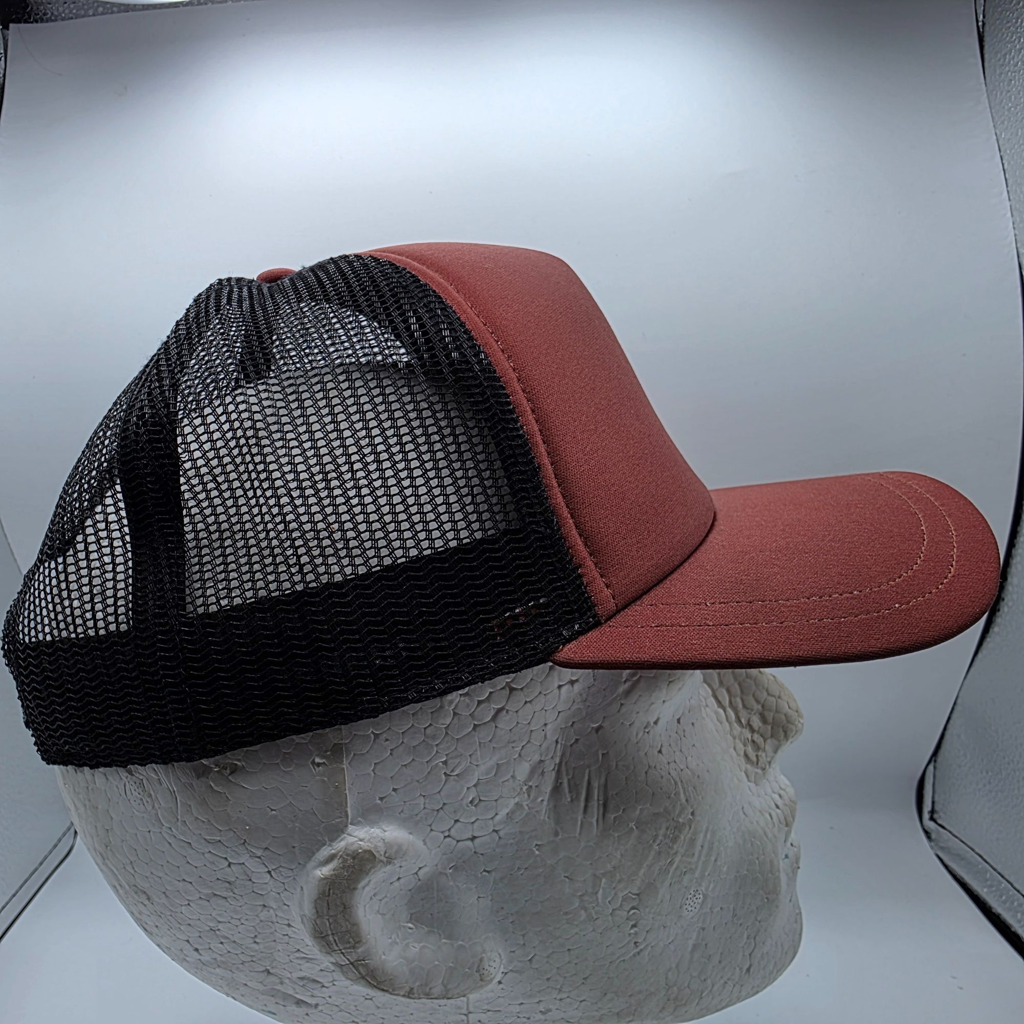 RVCA RVCA Aloha Adults Red Black Trucker Hat Casual Beach Summer Size ONE SIZE - 4 Thumbnail