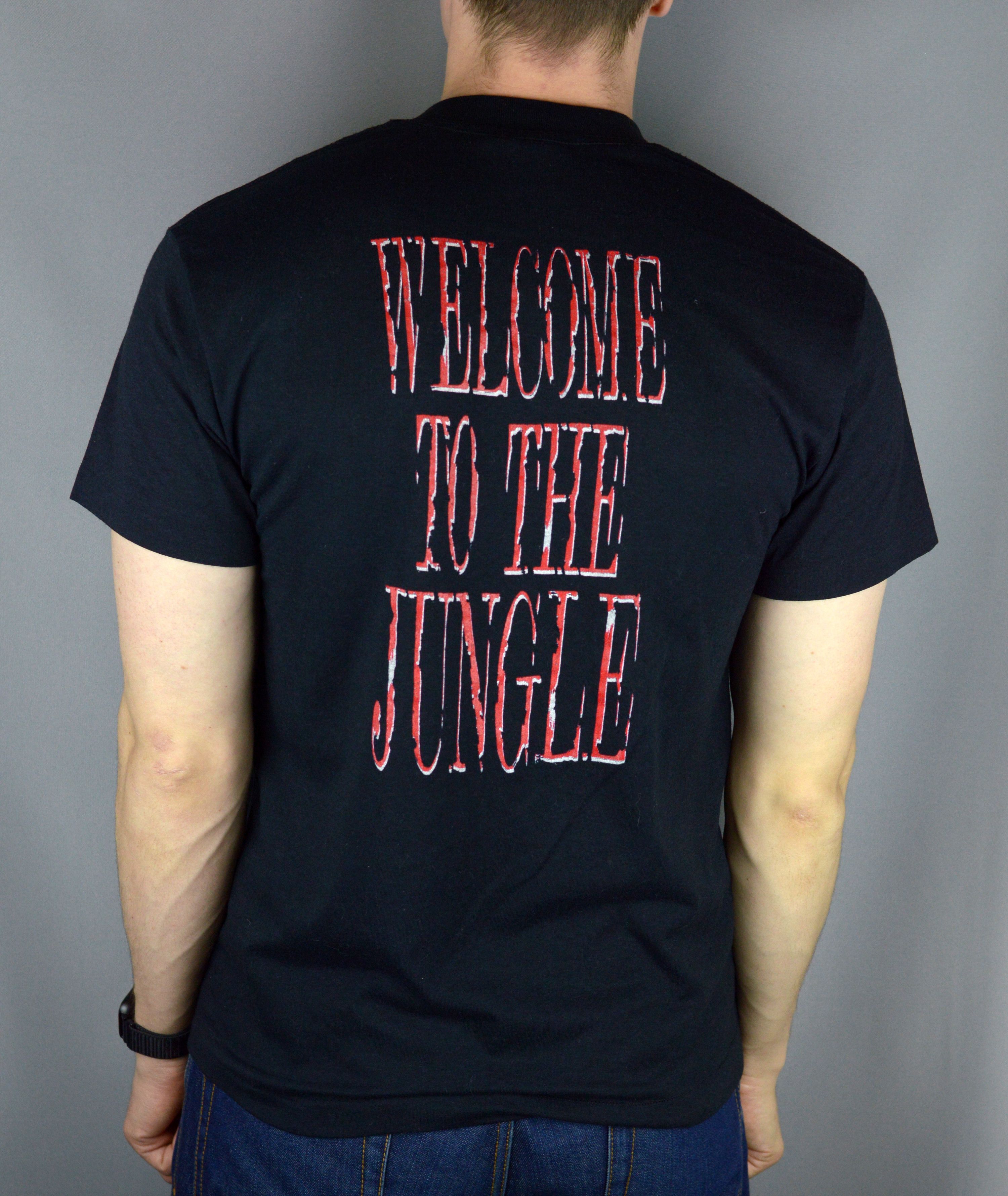 Vintage Vintage Guns n Roses Welcome To The Jungle 80s t shirt Size US M / EU 48-50 / 2 - 2 Thumbnail
