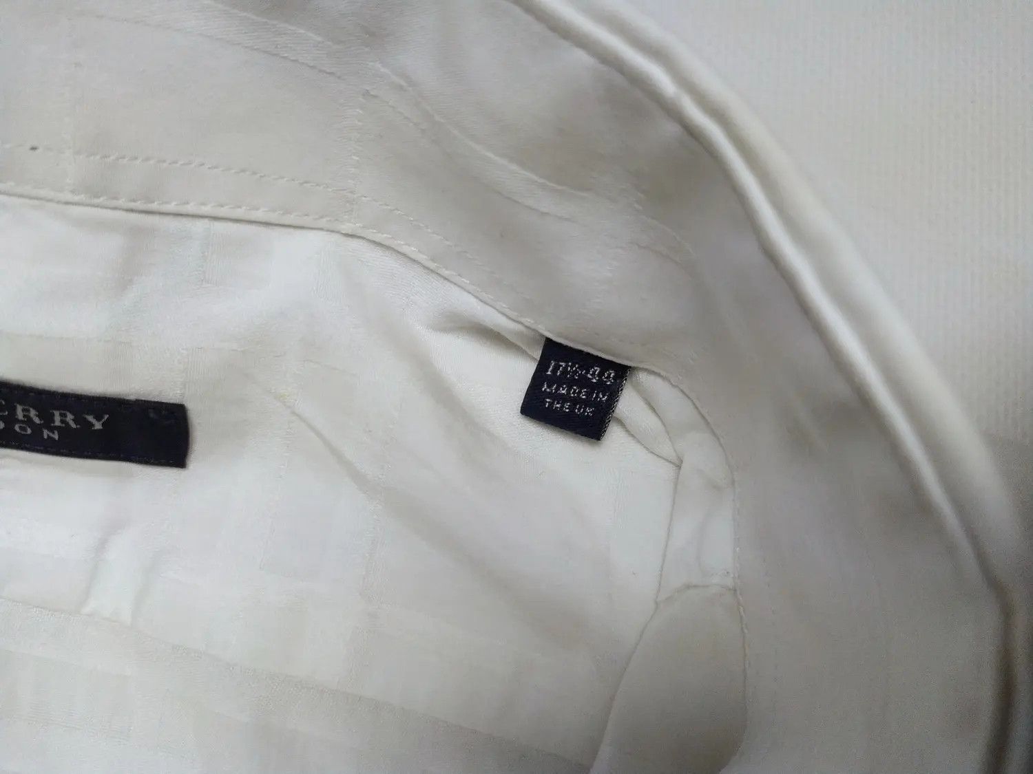 Burberry × Vintage Burberry London cufflinks white checkered shirt Size US XL / EU 56 / 4 - 4 Thumbnail