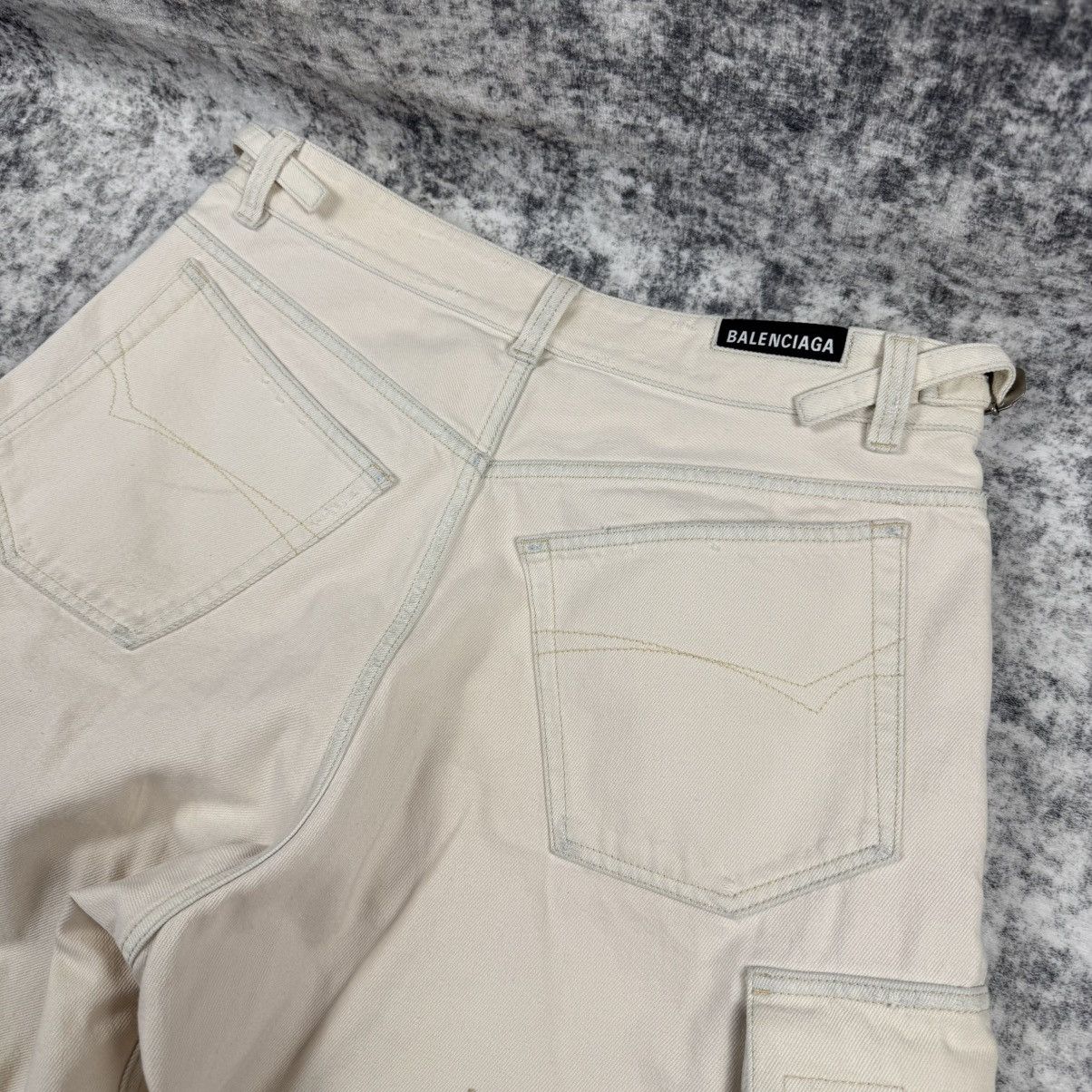 Balenciaga Balenciaga Multi Pocket Wide Leg Cargo Denim Jeans Size US 32 / EU 48 - 5 Thumbnail