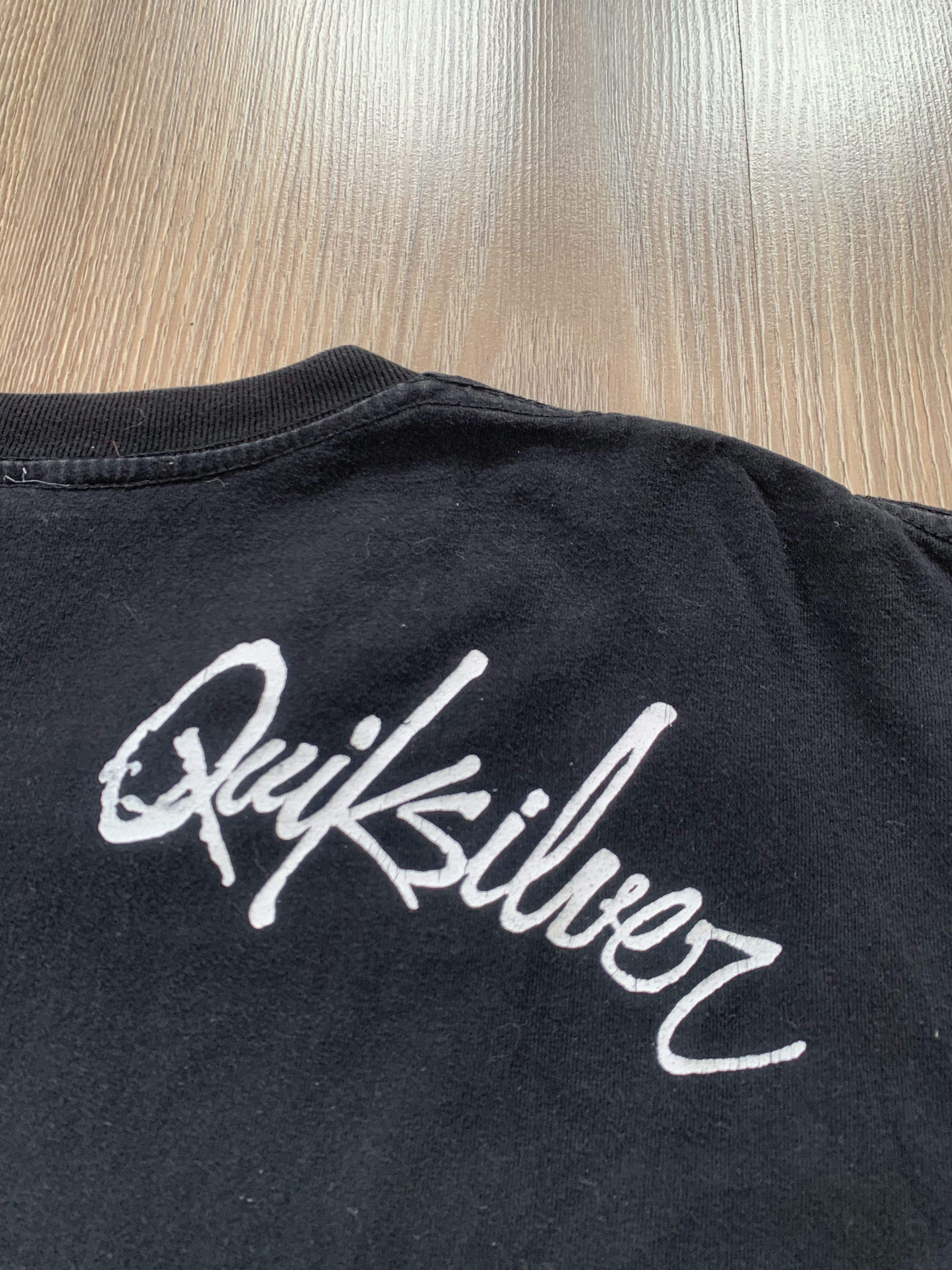 Quicksilver Vintage Quicksilver Cotton Black Printed T Shirt Size US XL / EU 56 / 4 - 6 Thumbnail