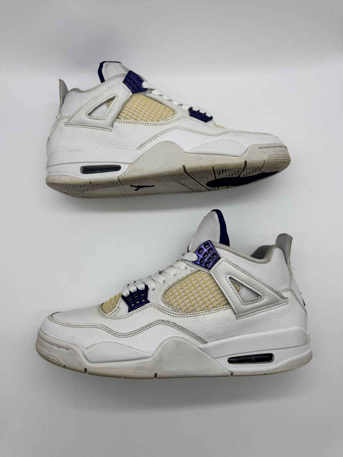 Jordan Brand × Nike Nike Air Jordan 4 Retro Mid Purple Metallic Men’s Size 9.5 Size US 9.5 / EU 42-43 - 2 Thumbnail