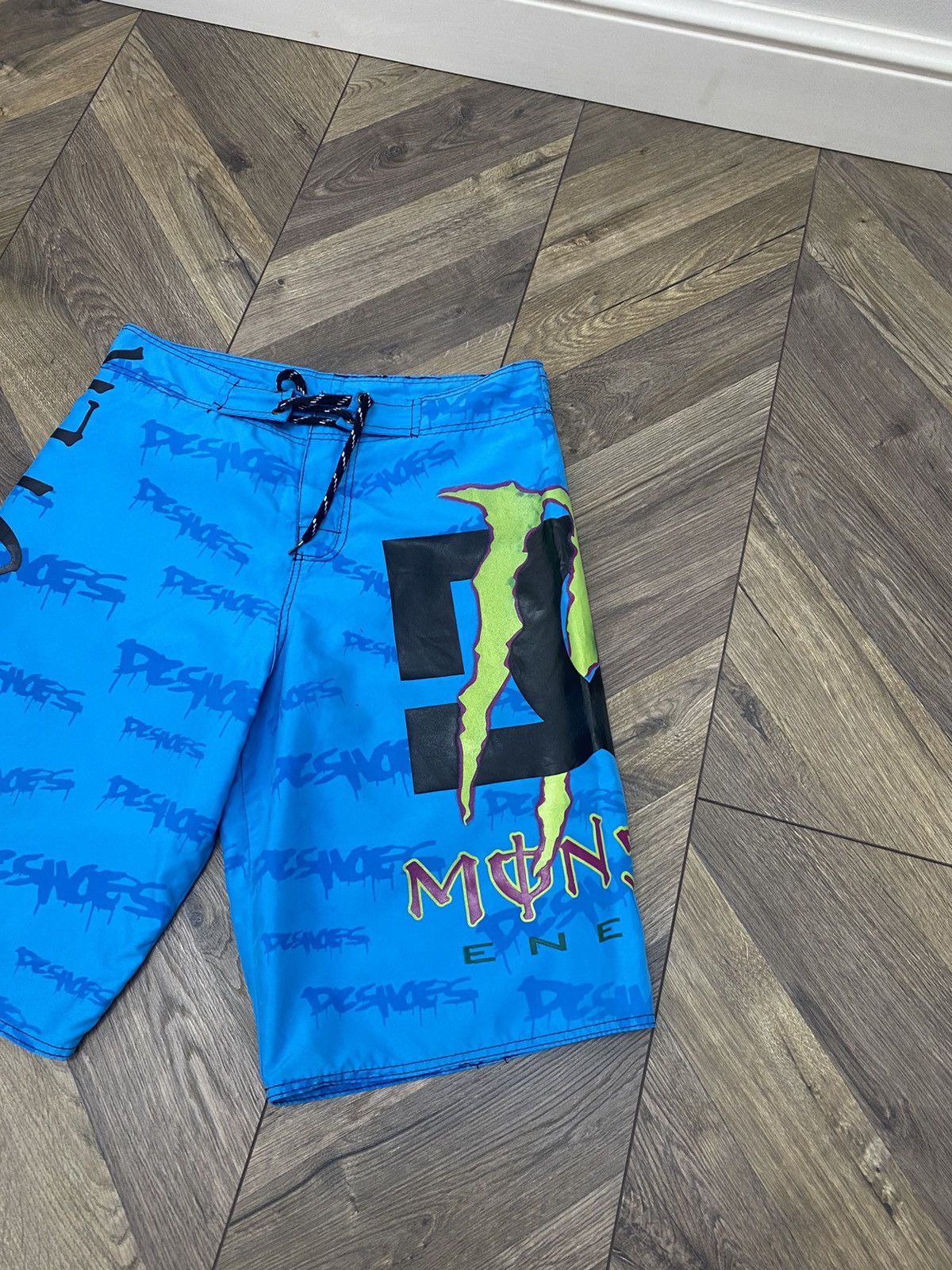 Designer × Vintage Vintage Monster Energy Shorts Size US 29 - 5 Thumbnail