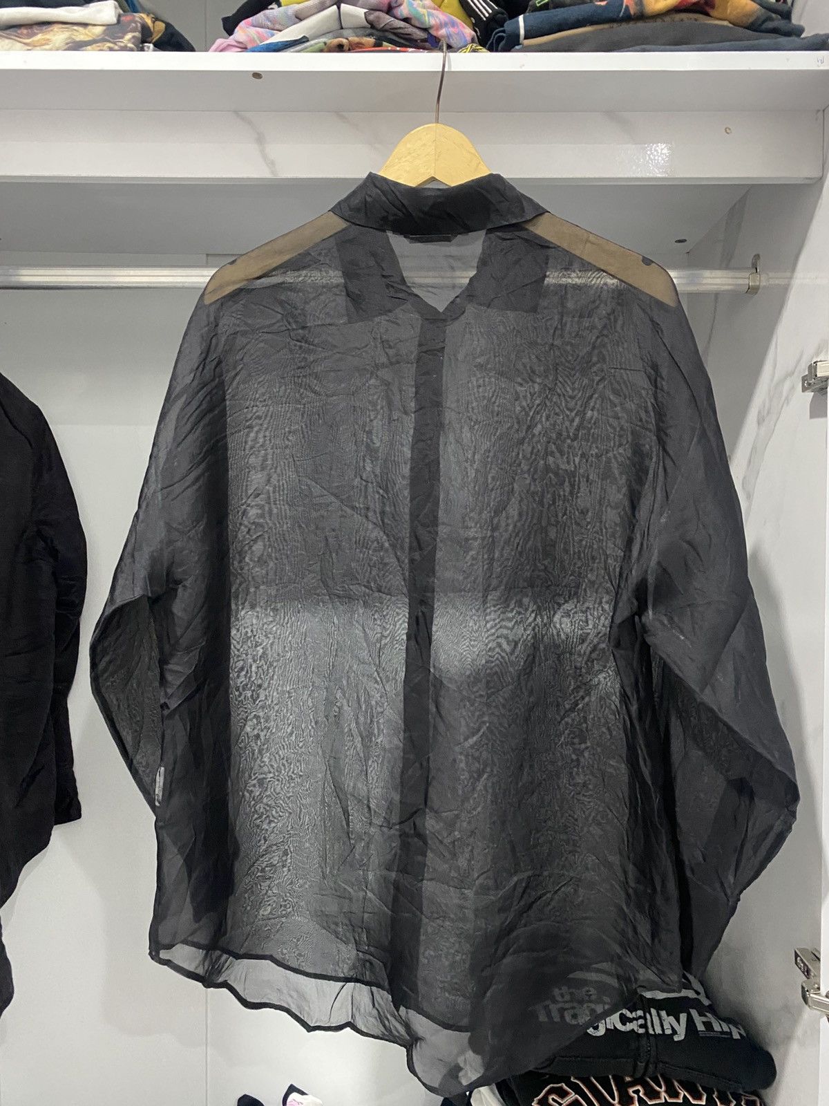 MSGM 🖤BLACKFRIDAY🖤Mesh Button Shirt Hysteric Style AA0157 Size US L / EU 52-54 / 3 - 4 Thumbnail