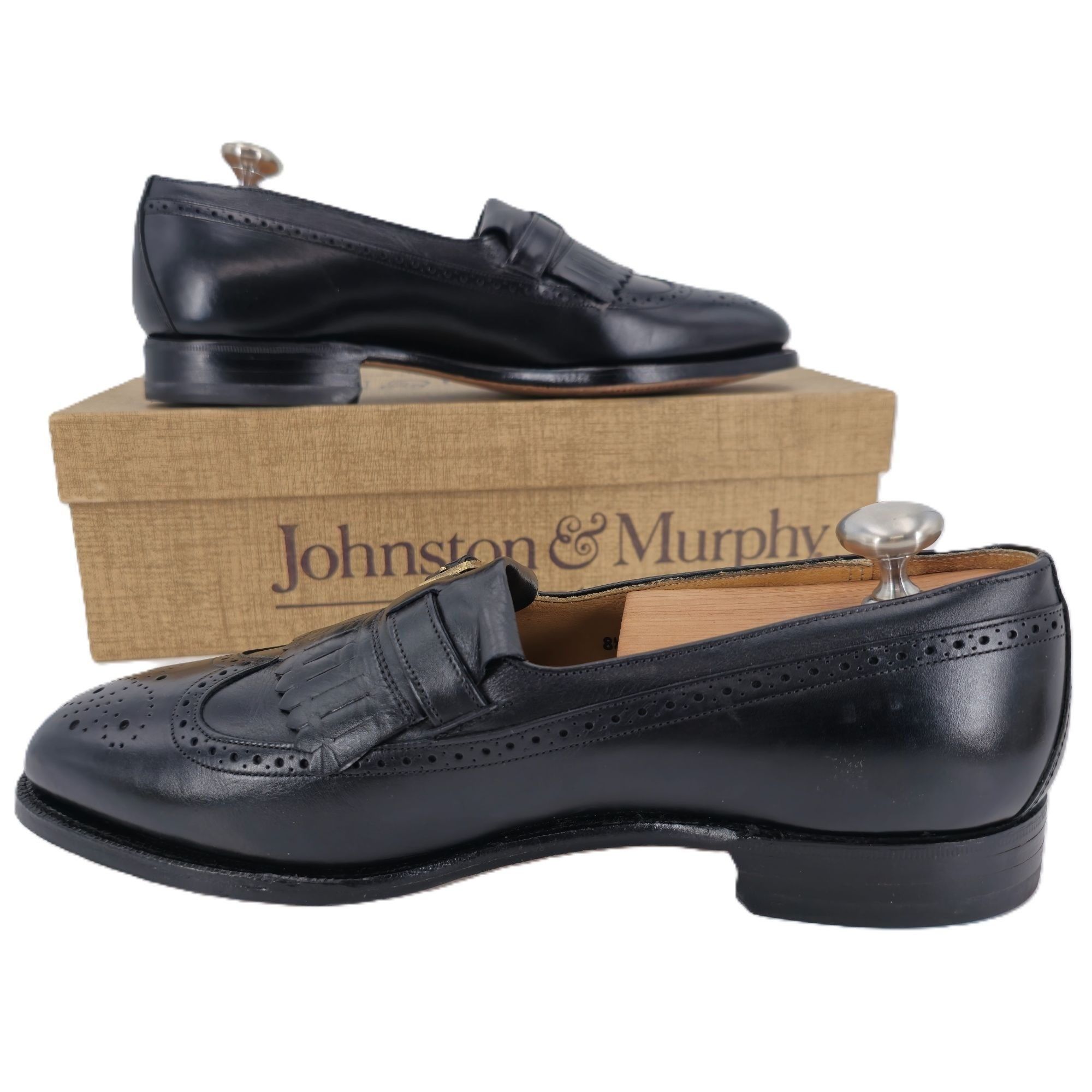 Johnston & Murphy New Vintage Johnston & Murphy Aristocraft Black Leather Monk Size US 8.5 / EU 41-42 - 11 Thumbnail