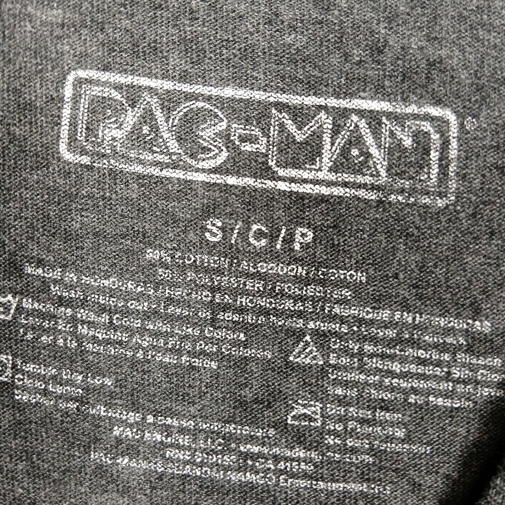Vintage Pac-Man Shirt Mens Small Gray Retro Video Game Tee Classic Arcade Gaming Graphic Size US S / EU 44-46 / 1 - 3 Thumbnail