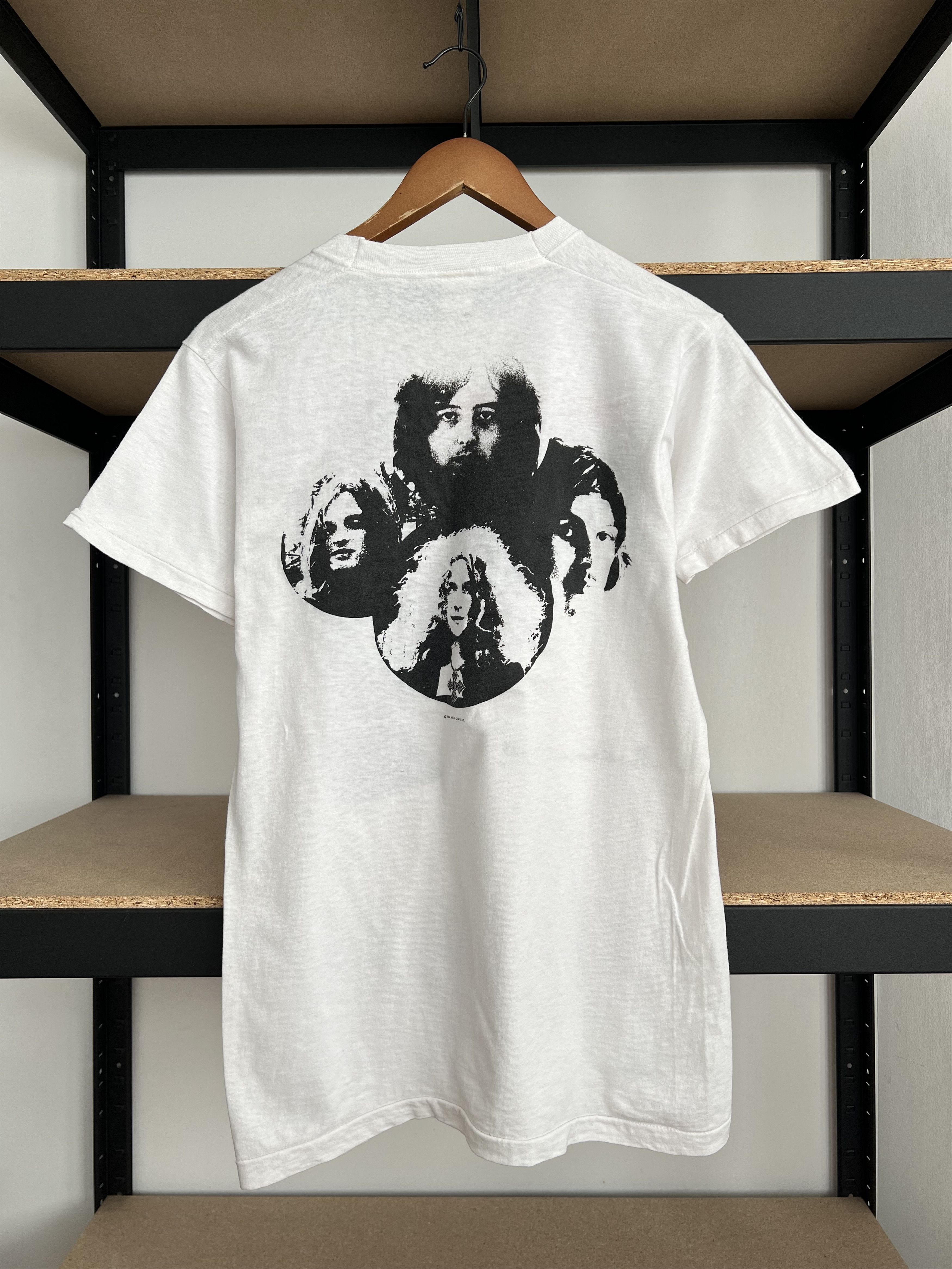 Band Tees Vintage 1984 Led Zeppelin Led Zeppelin I White T-shirt Size US M / EU 48-50 / 2 - 2 Thumbnail
