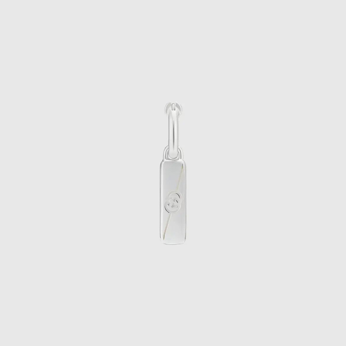 Gucci oc11z0126 Size: OS / Diagonal Interlocking Earrings Silver Size ONE SIZE - 1 Thumbnail