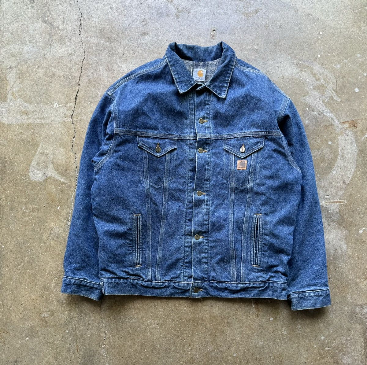 Carhartt × Vintage Vinatge Carhartt Trucker Jacket Size US XL / EU 56 / 4 - 1 Thumbnail