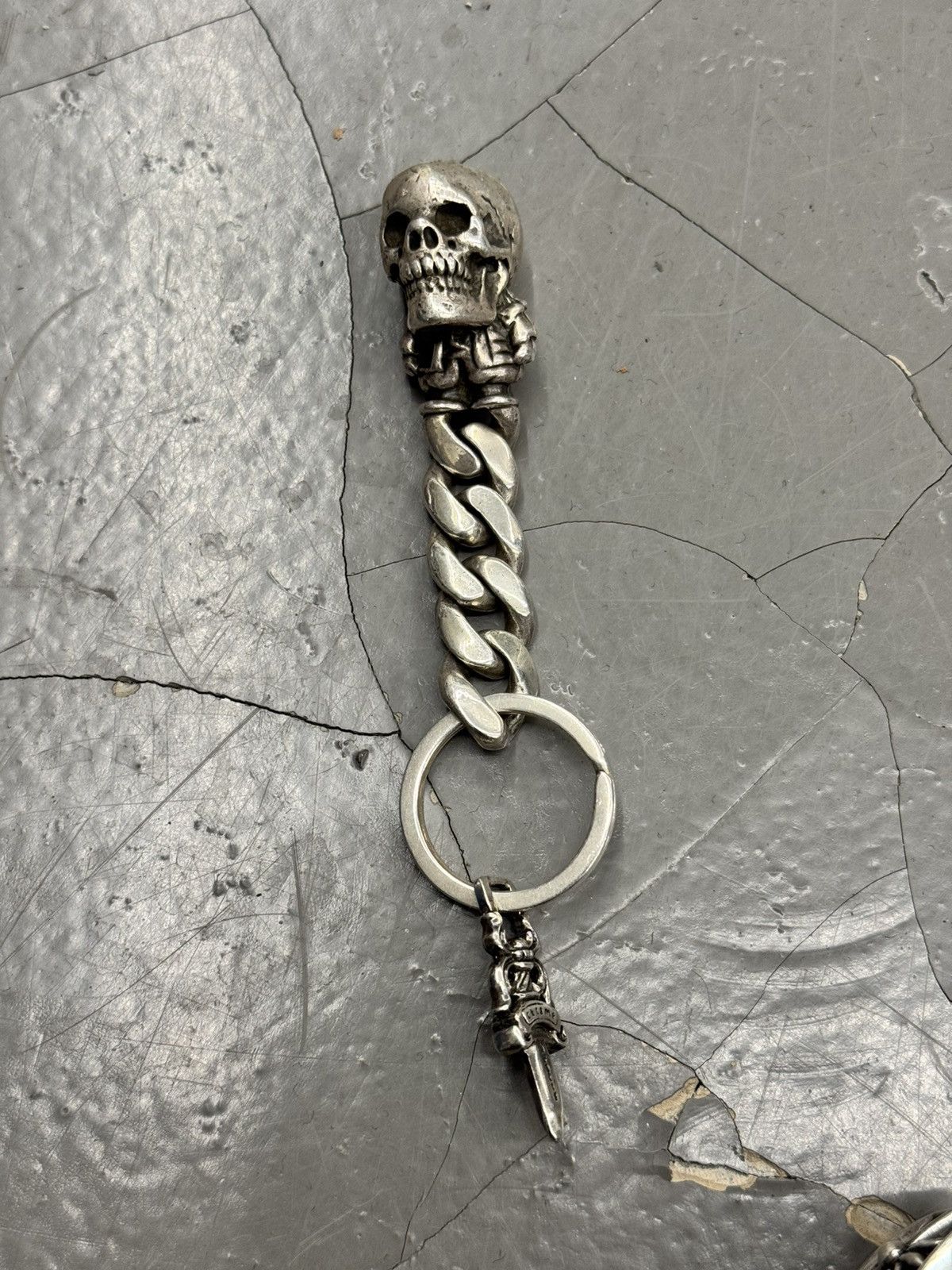 Chrome Hearts Chrome Hearts FoTi Big skull with 5dagger Keychain Size ONE SIZE - 1 Thumbnail